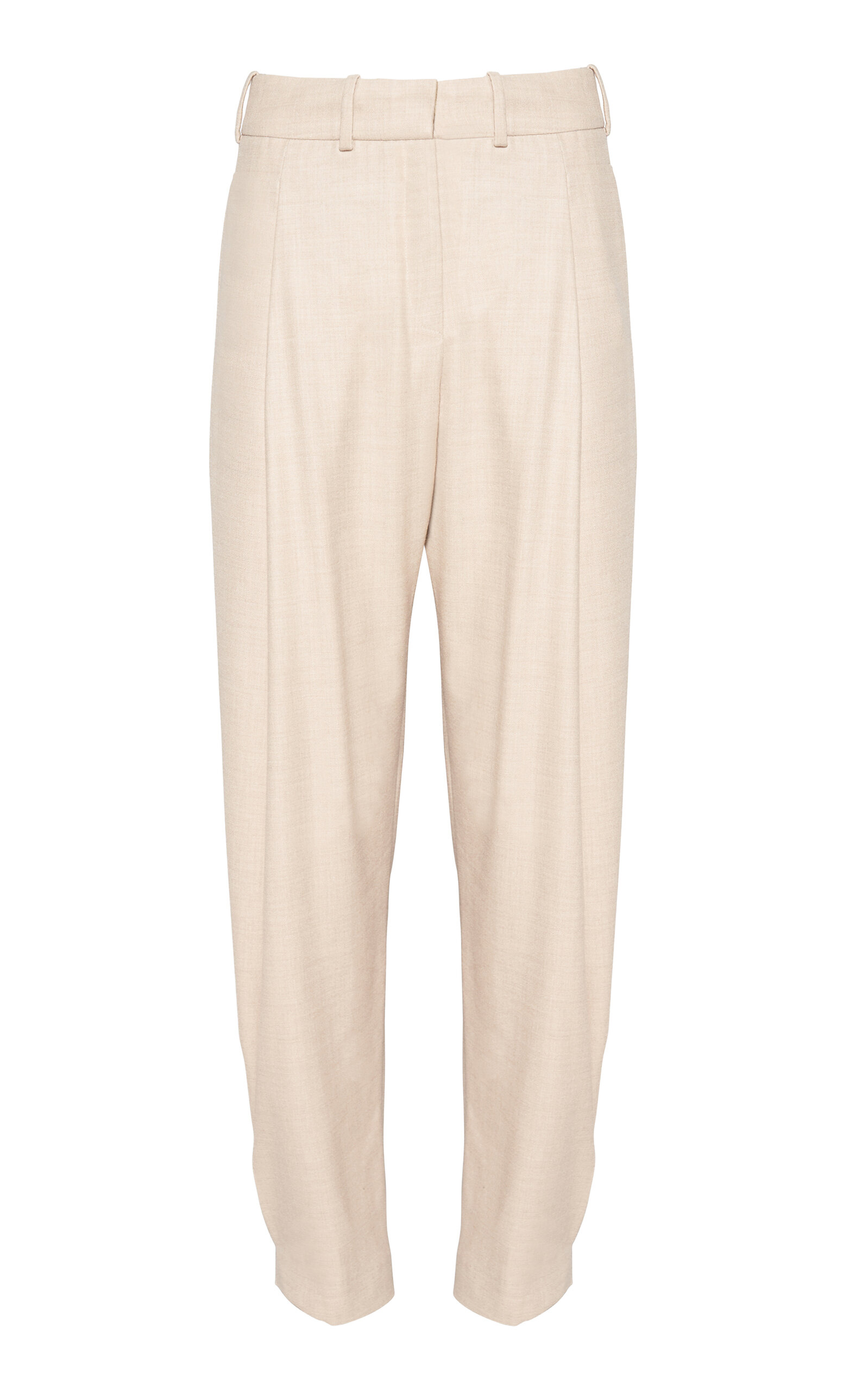 ORIANE 1986 The Sarouel Mid-Rise Wool-Blend Tapered Pants - Off-White