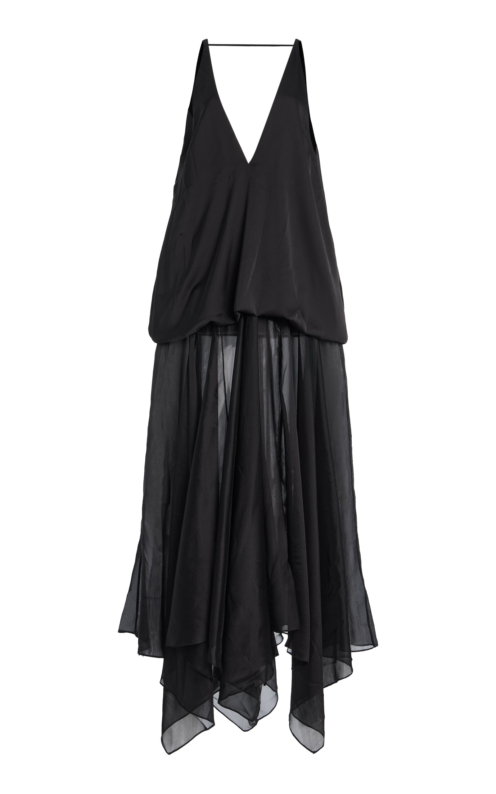 Sirapop Exclusive Kimberly Satin Organza Dress In Black