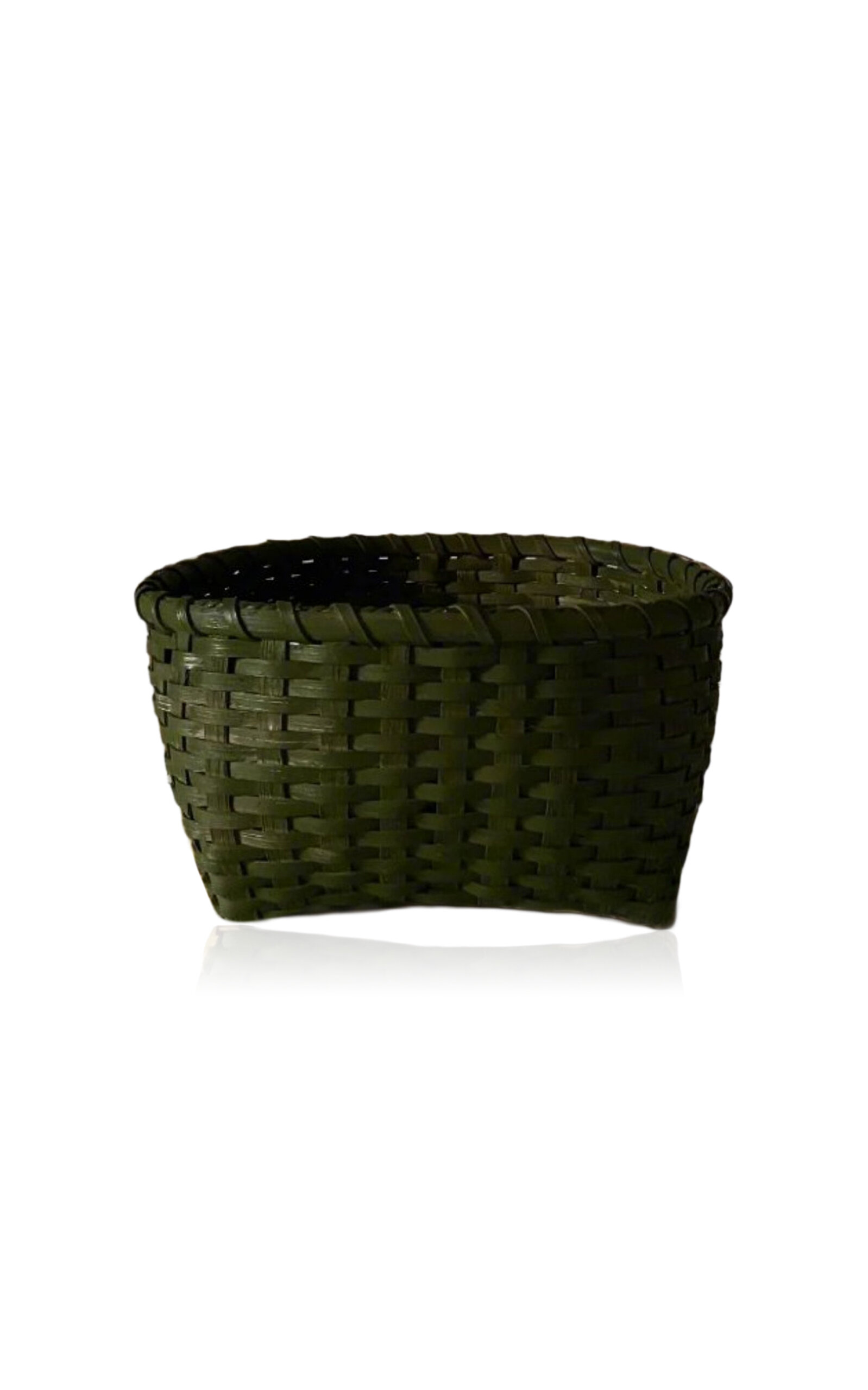 Underwater Weaving Studio Love Rattan Basket In Green