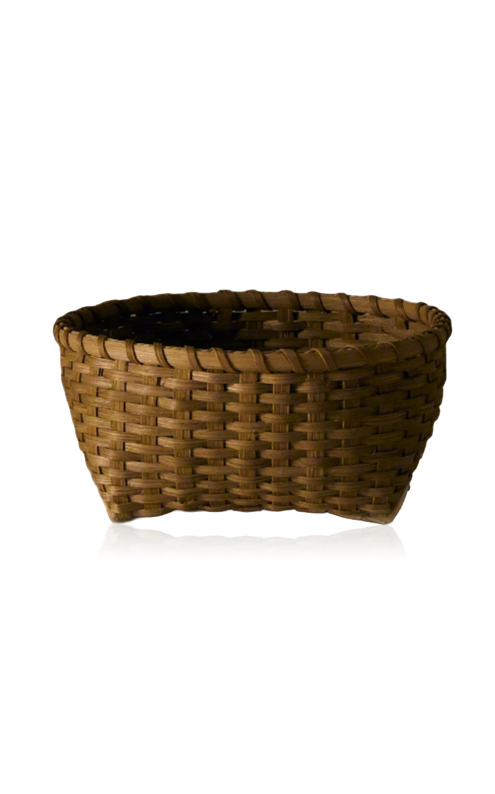 UNDERWATER WEAVING STUDIO Medium Love Rattan Basket - Tan