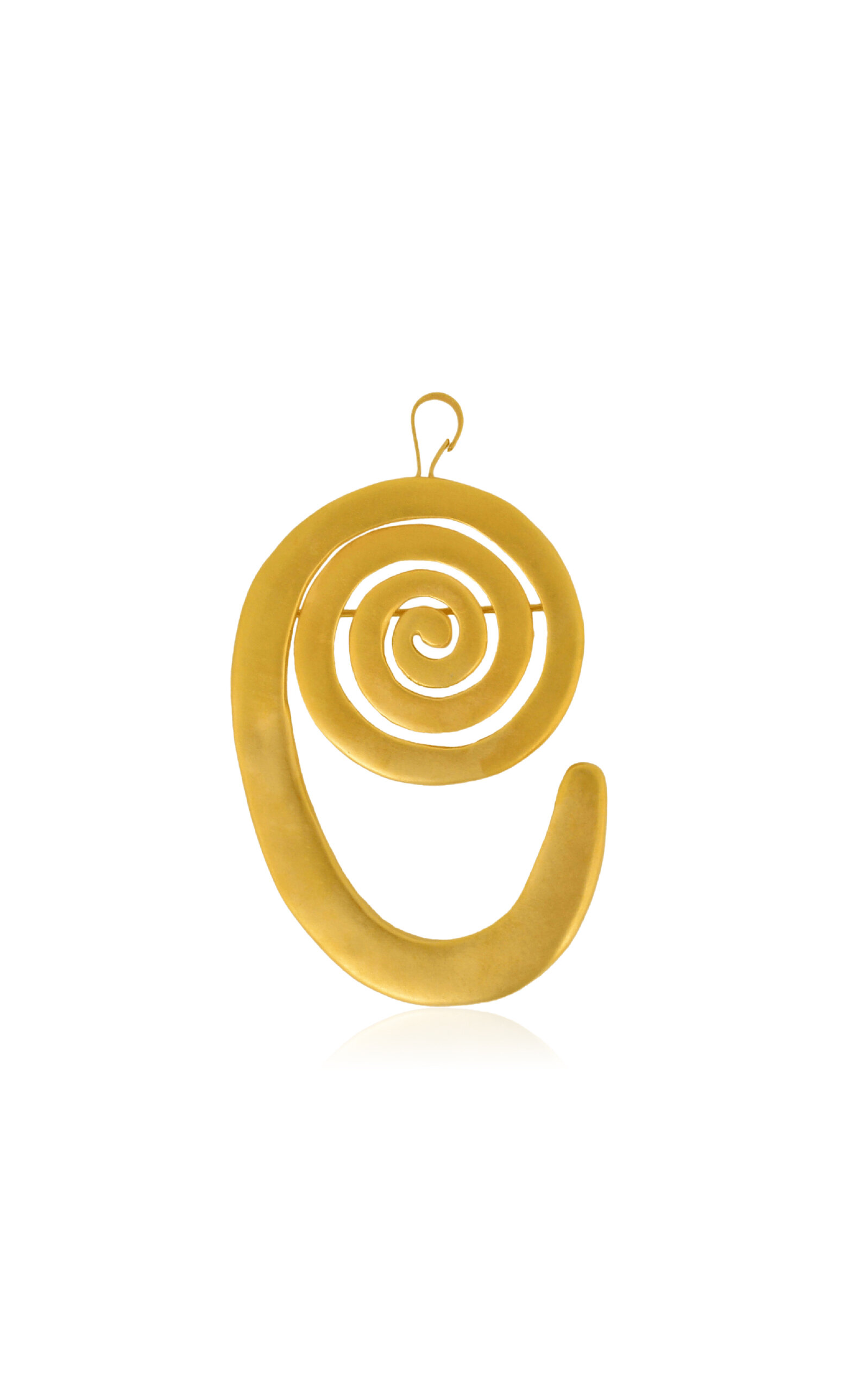 CANO Crescente Pendant 24K Gold-Plated Brooch