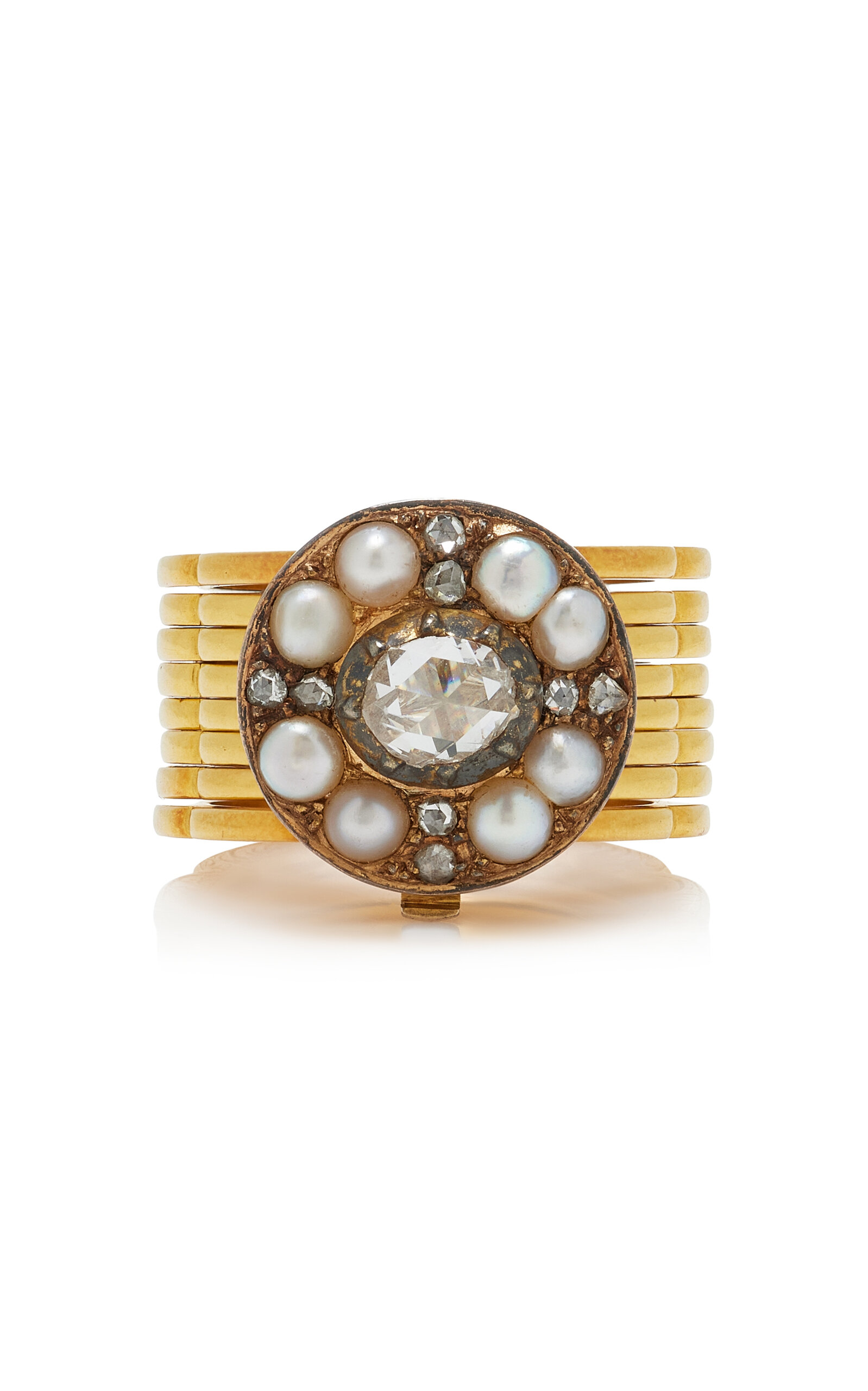 Blu Dog World Victorian Era 18k Yellow Gold Convertible Ring/Bracelet - Gold - US 5.5 - Only At Moda Operandi - Men's Jewelry And Watches