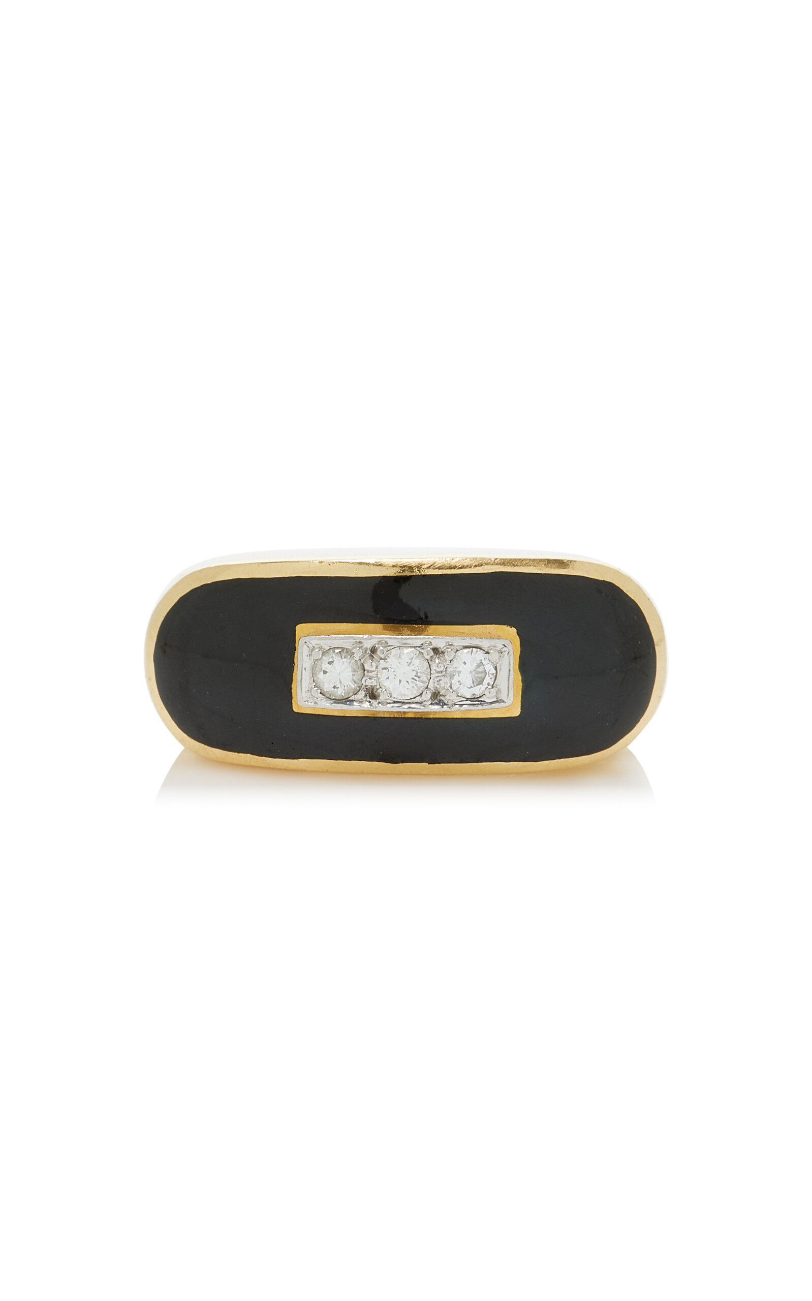 Blu Dog World Vintage David Webb Signed 18k Yellow Gold Ring In Gold