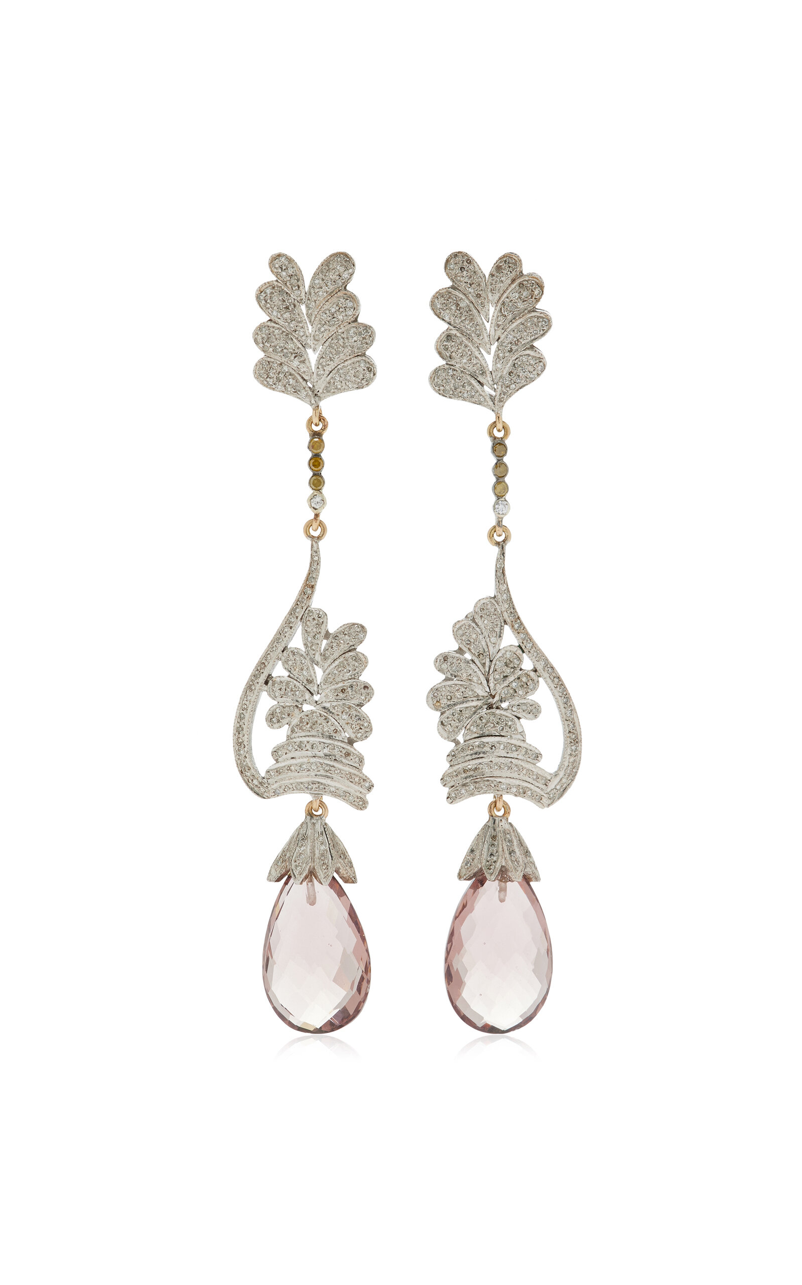 Blu Dog World 14k Yellow Gold Antique Drop Earrings - Gold - OS - Only At Moda Operandi