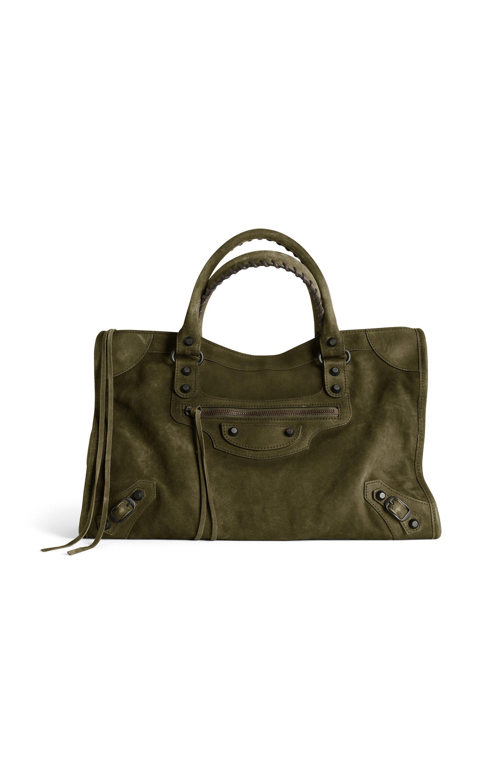 Balenciaga Le City Medium Suede Bag