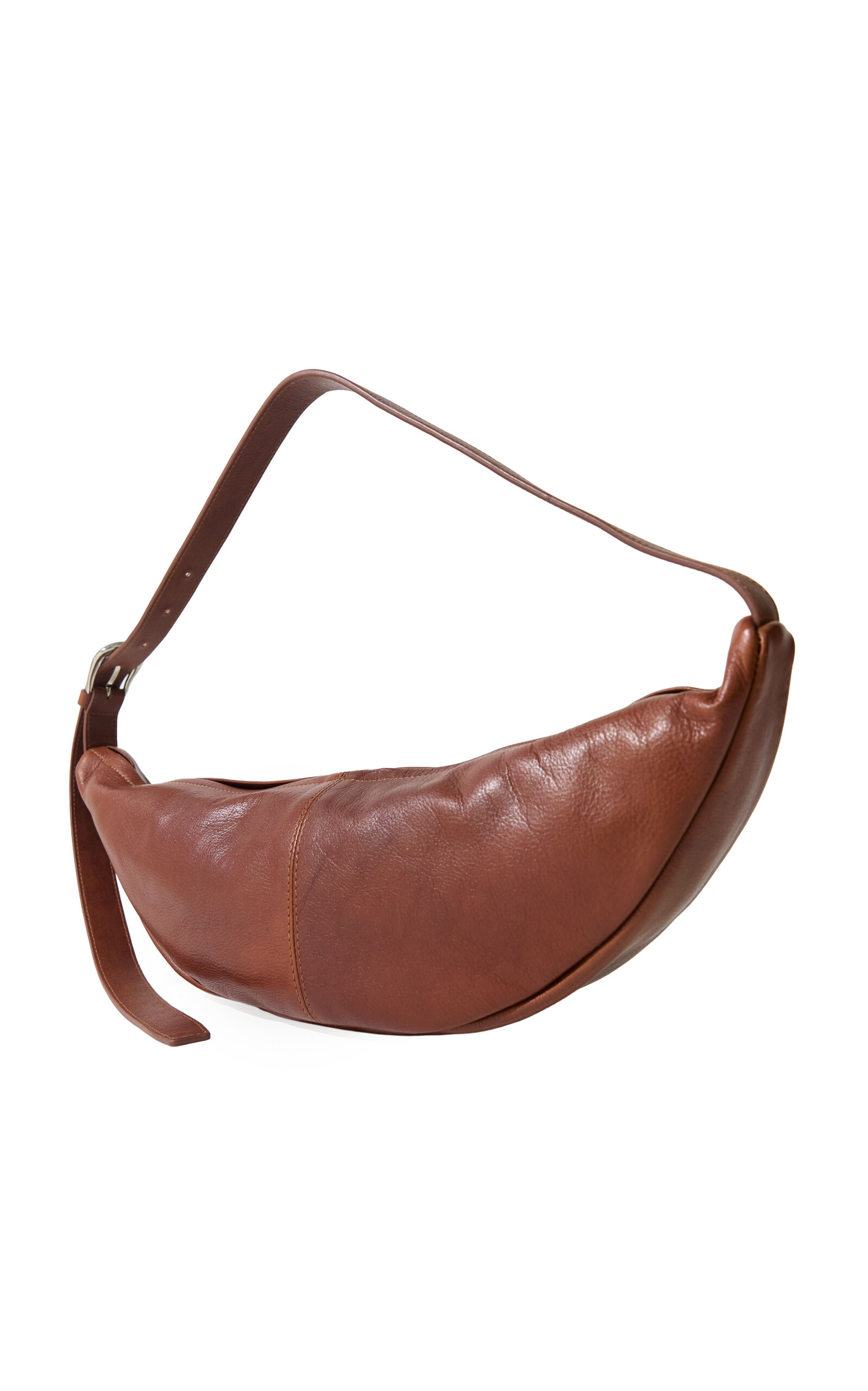 St. Agni Adjustable Slim Crescent Bag - Brown - OS