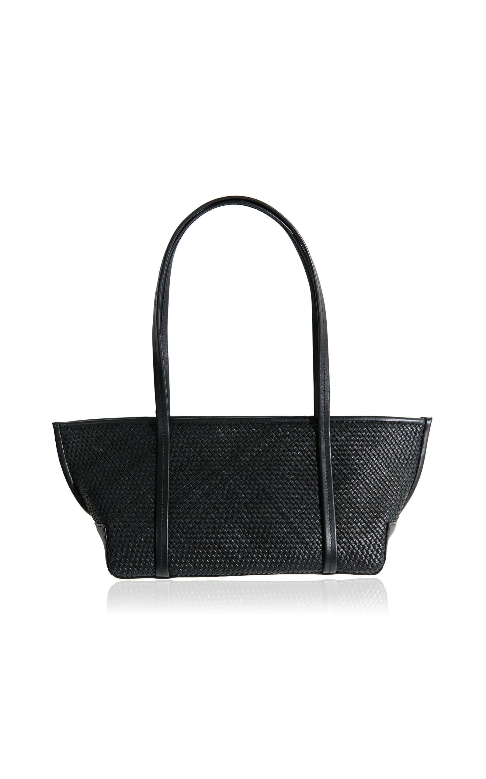 St. Agni Woven Slim Bateau Tote - Black - OS