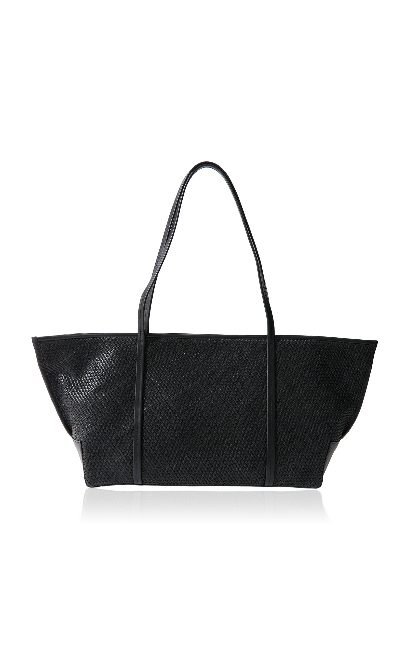 St. Agni Woven Bateau Tote - Black - OS