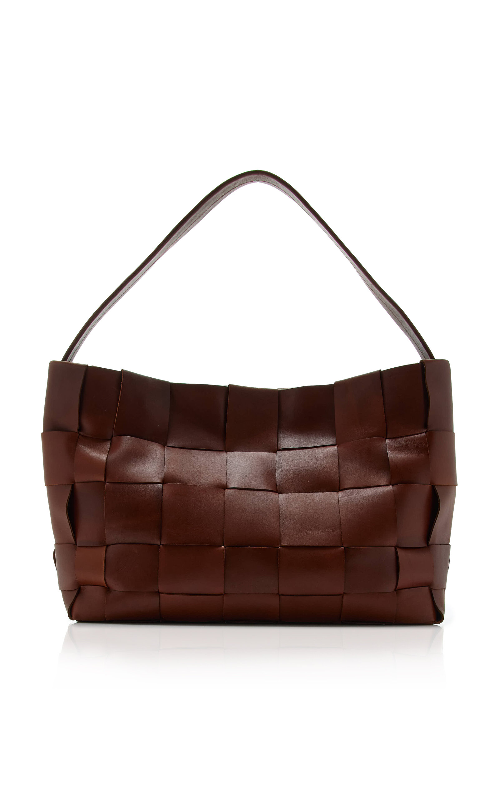 St. Agni Woven Leather Large Tote Bag
