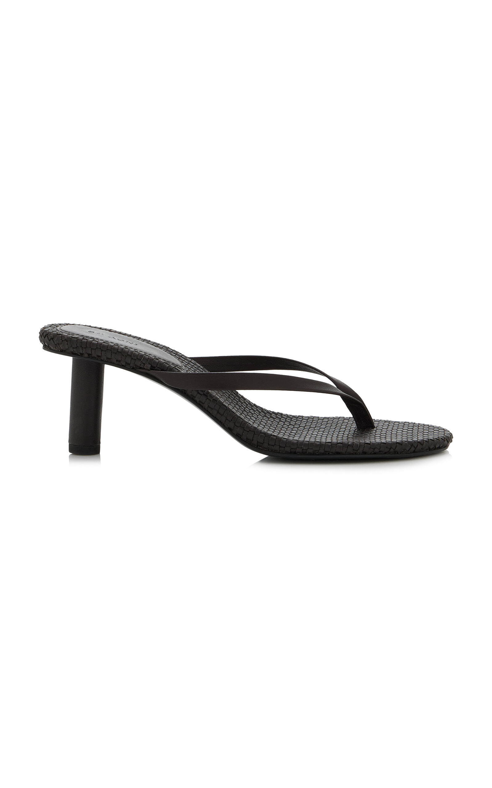 St. Agni Woven Leather Thong Sandal