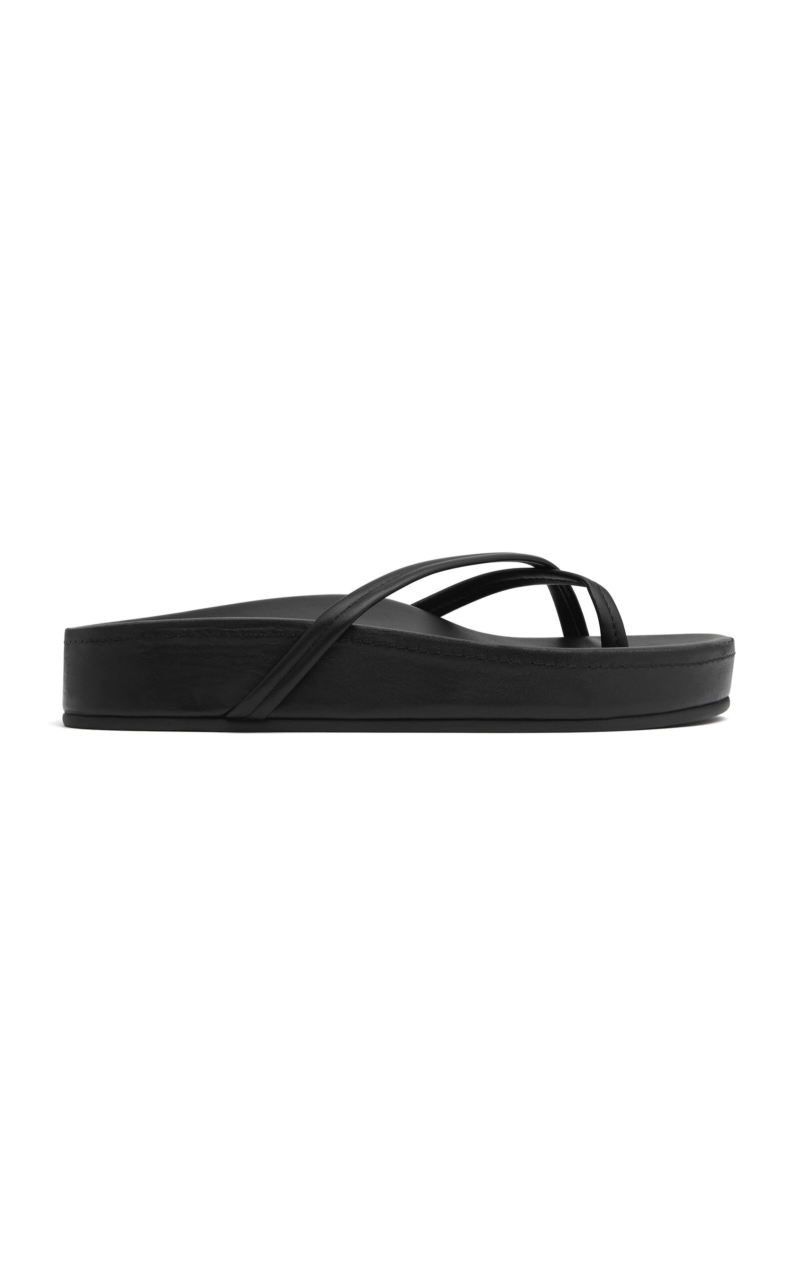 St. Agni Cross Strap Flatform - Black