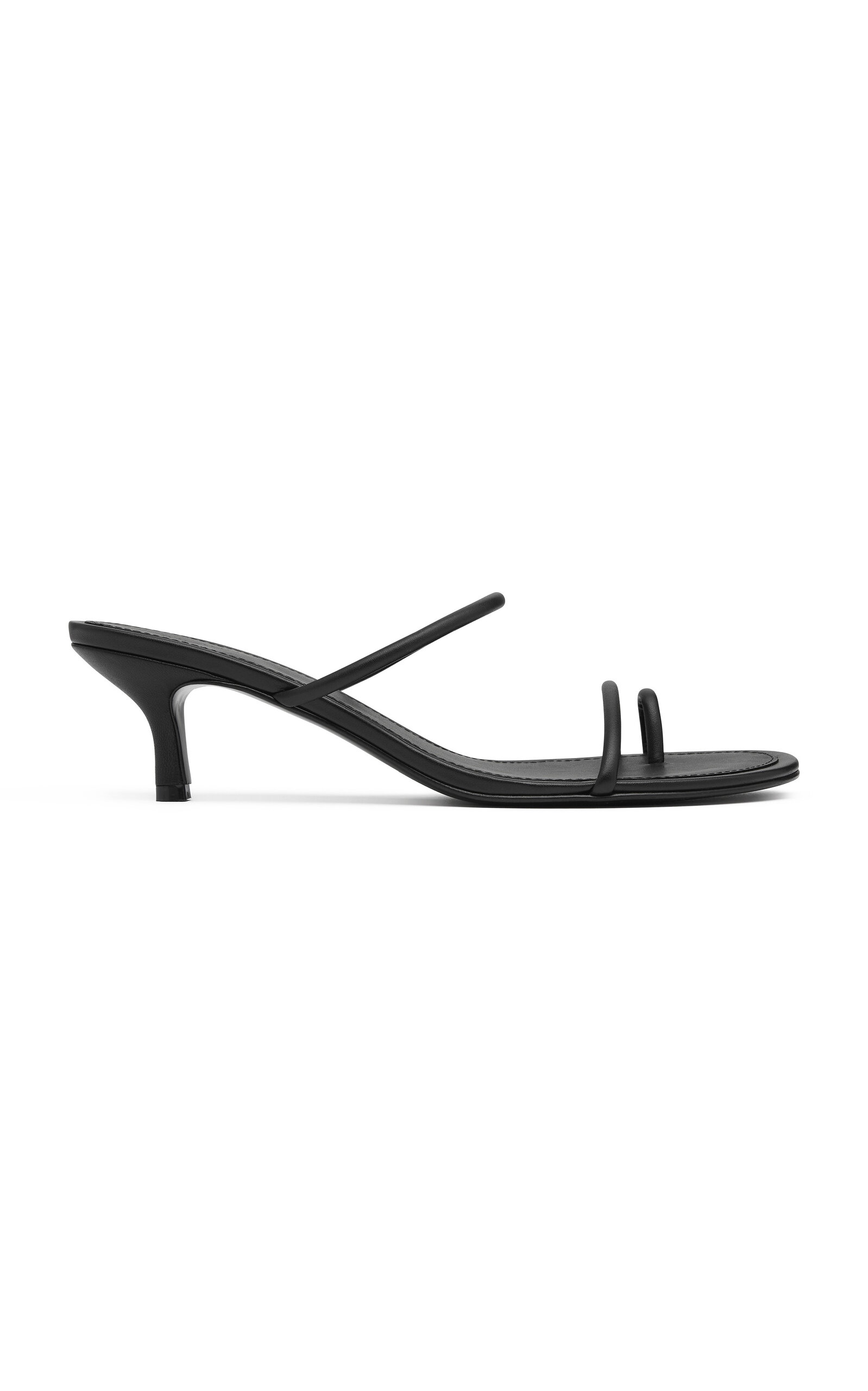 St. Agni Minimal Strap Heel - Black