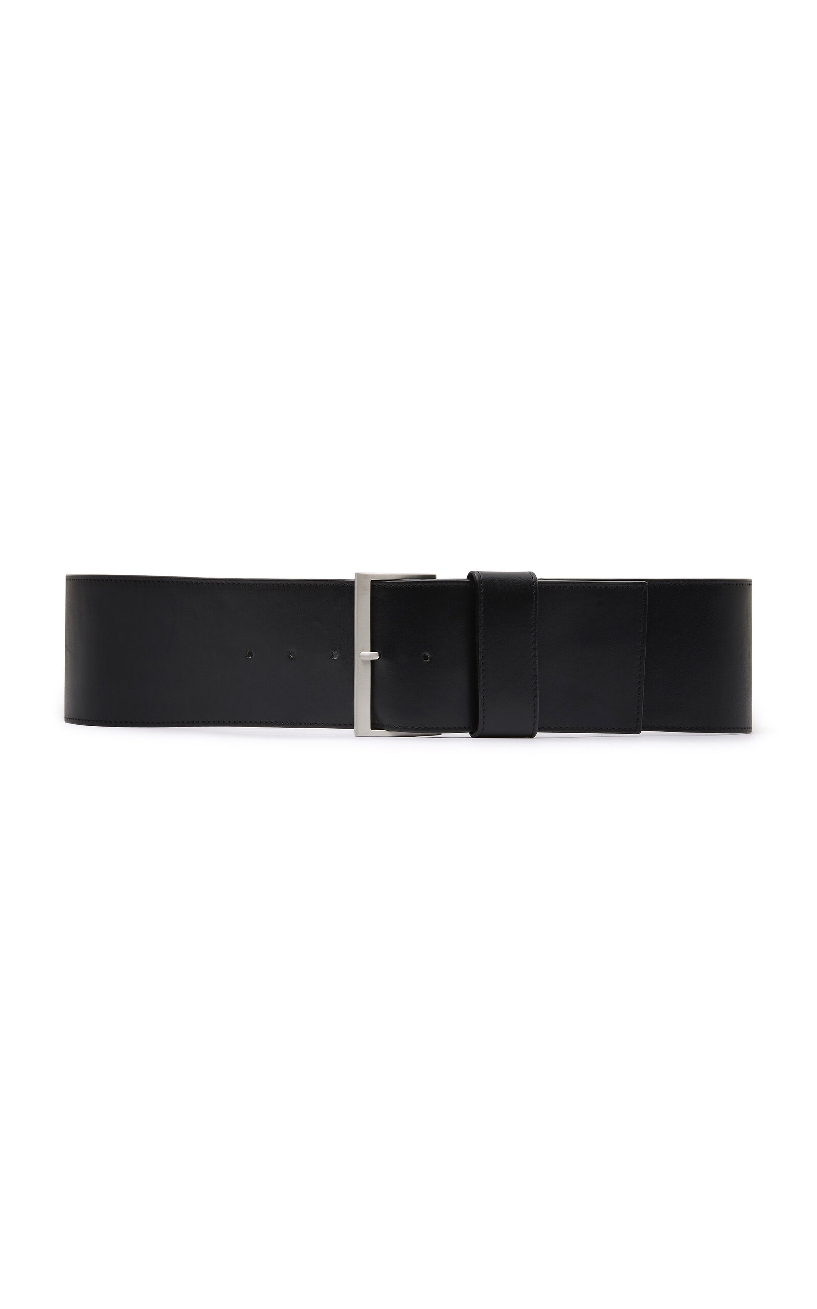 St. Agni Wide Classic Belt - Black - M/L