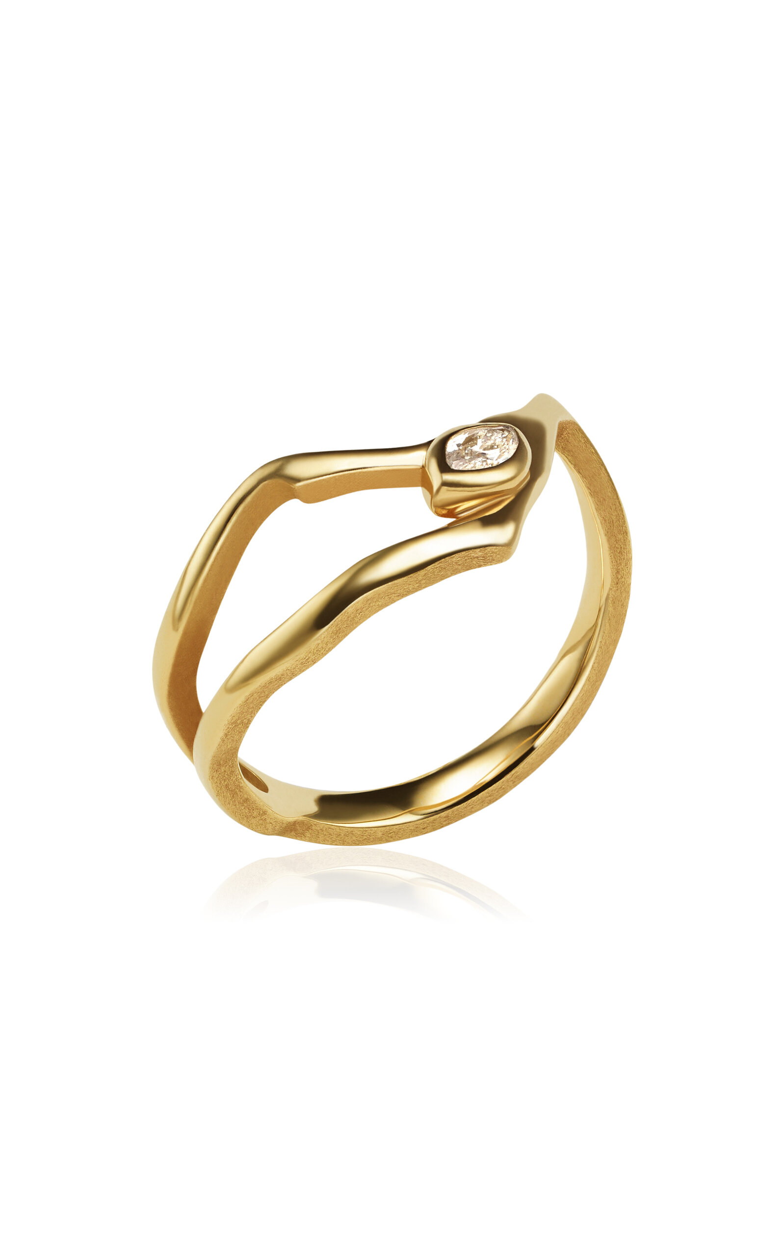 Milamore 18K Yellow Gold KINTSUGI Diamond Ring l - Gold - Only At Moda Operandi