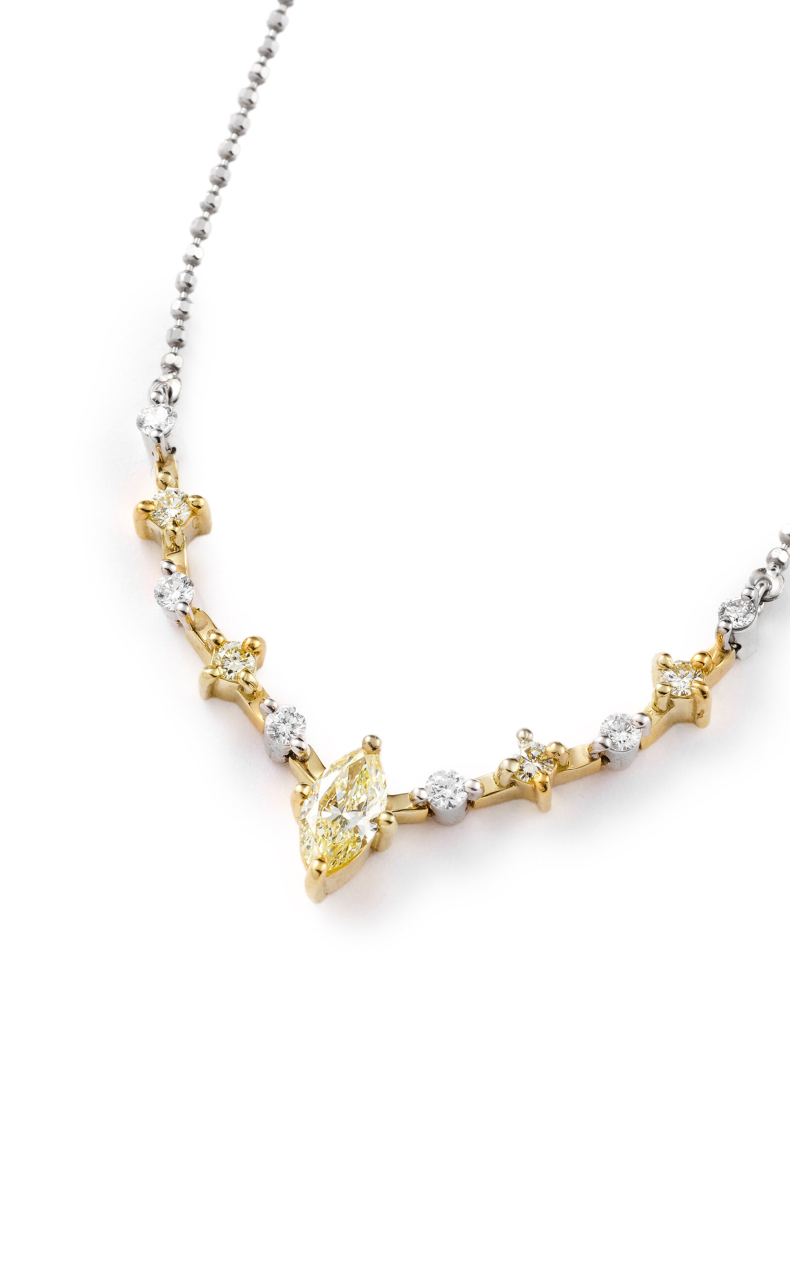 Milamore 18K Yellow Gold Galaxy Diamond Necklace - Silver - OS - Only At Moda Operandi
