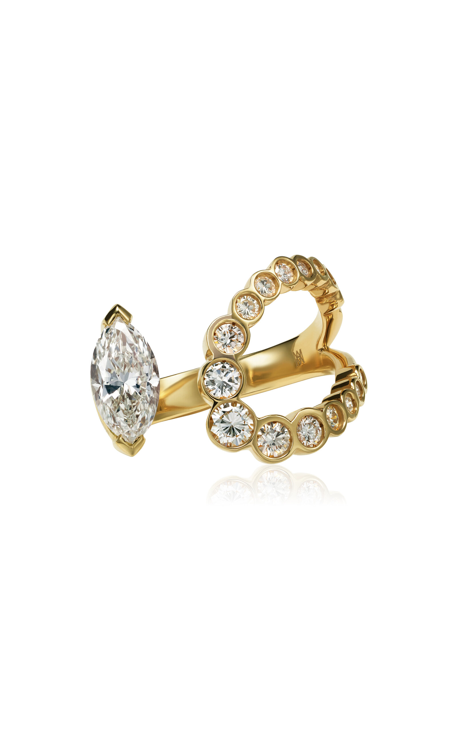 Milamore 18K Yellow Gold Self Love Diamond Ring - Gold - Only At Moda Operandi
