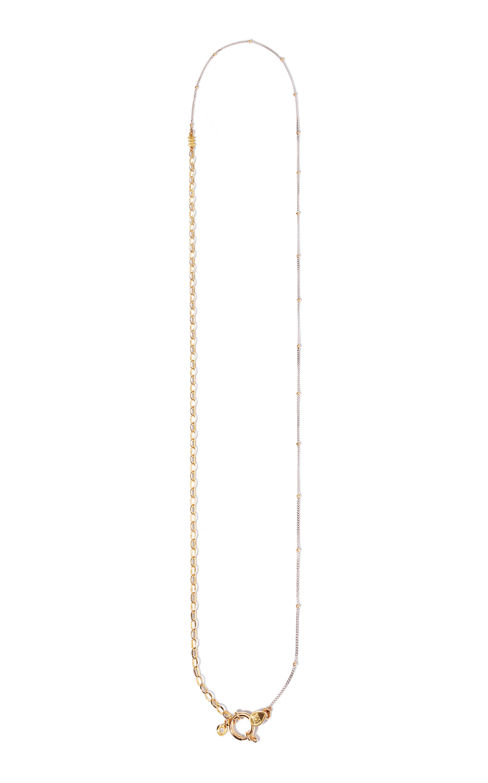 Milamore 18K Yellow and White Gold Classic Duo Chain VIl - Gold - OS - Only At Moda Operandi