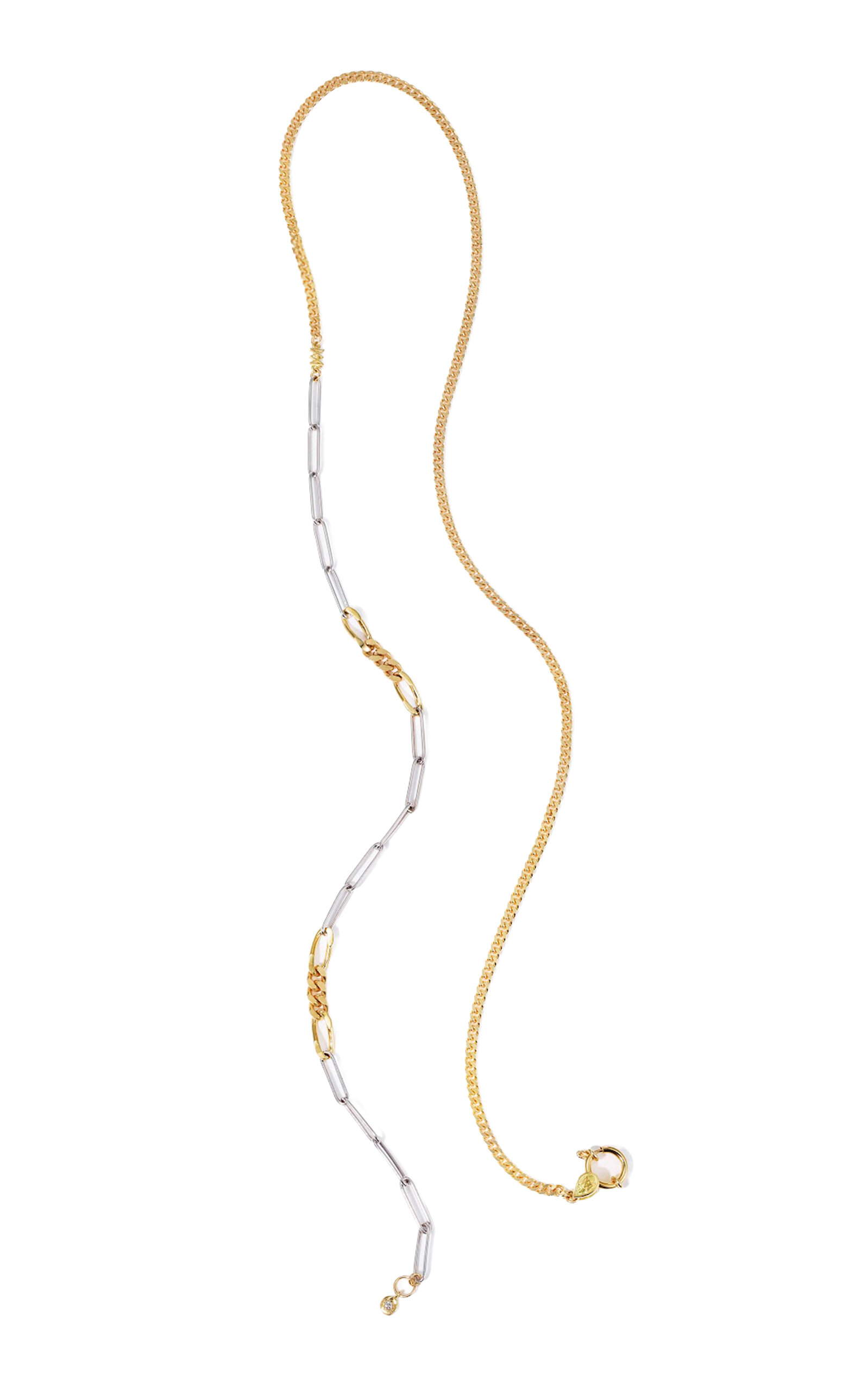 Milamore 18K Yellow and White Gold Classic Duo Chain VI - Gold - OS - Only At Moda Operandi