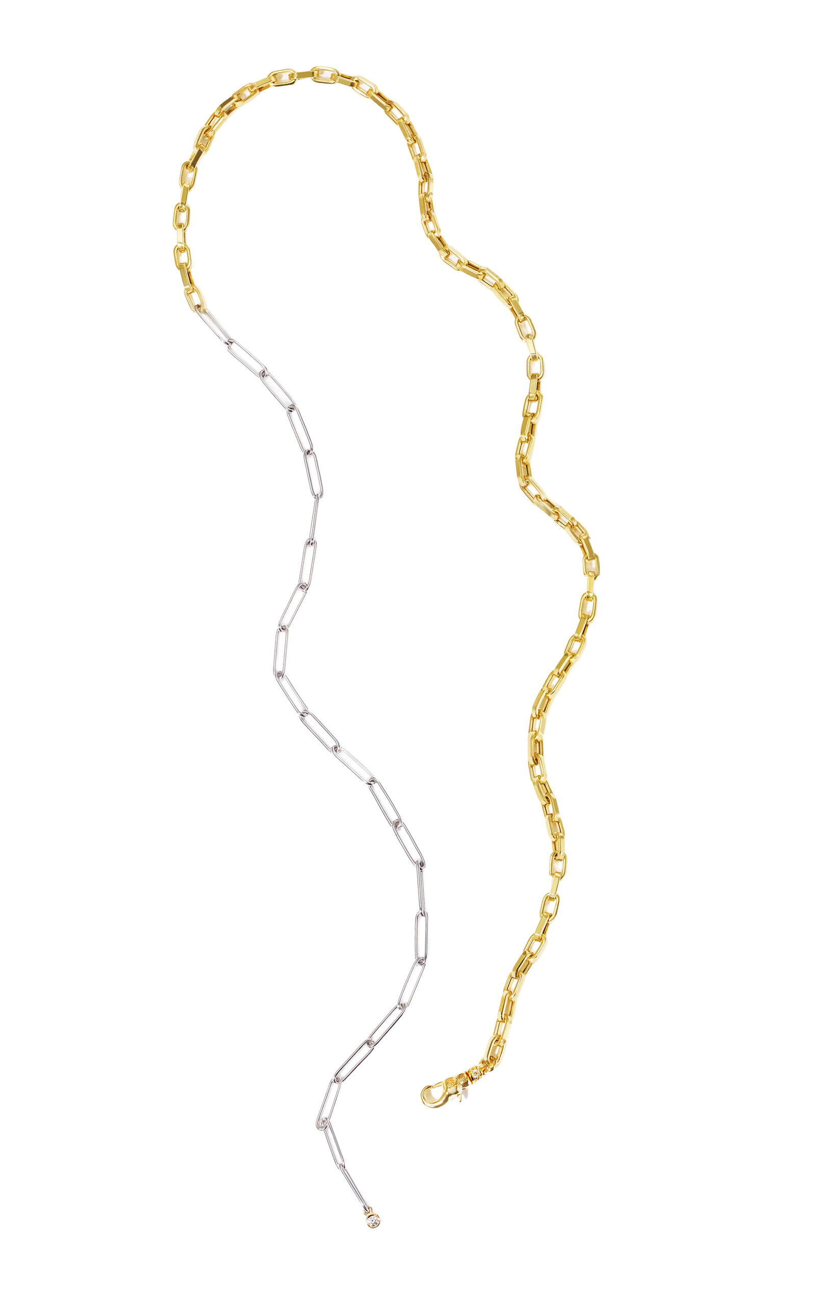 Milamore 18K Yellow and White Gold Classic Duo Chain Jr. II - Gold - OS - Only At Moda Operandi