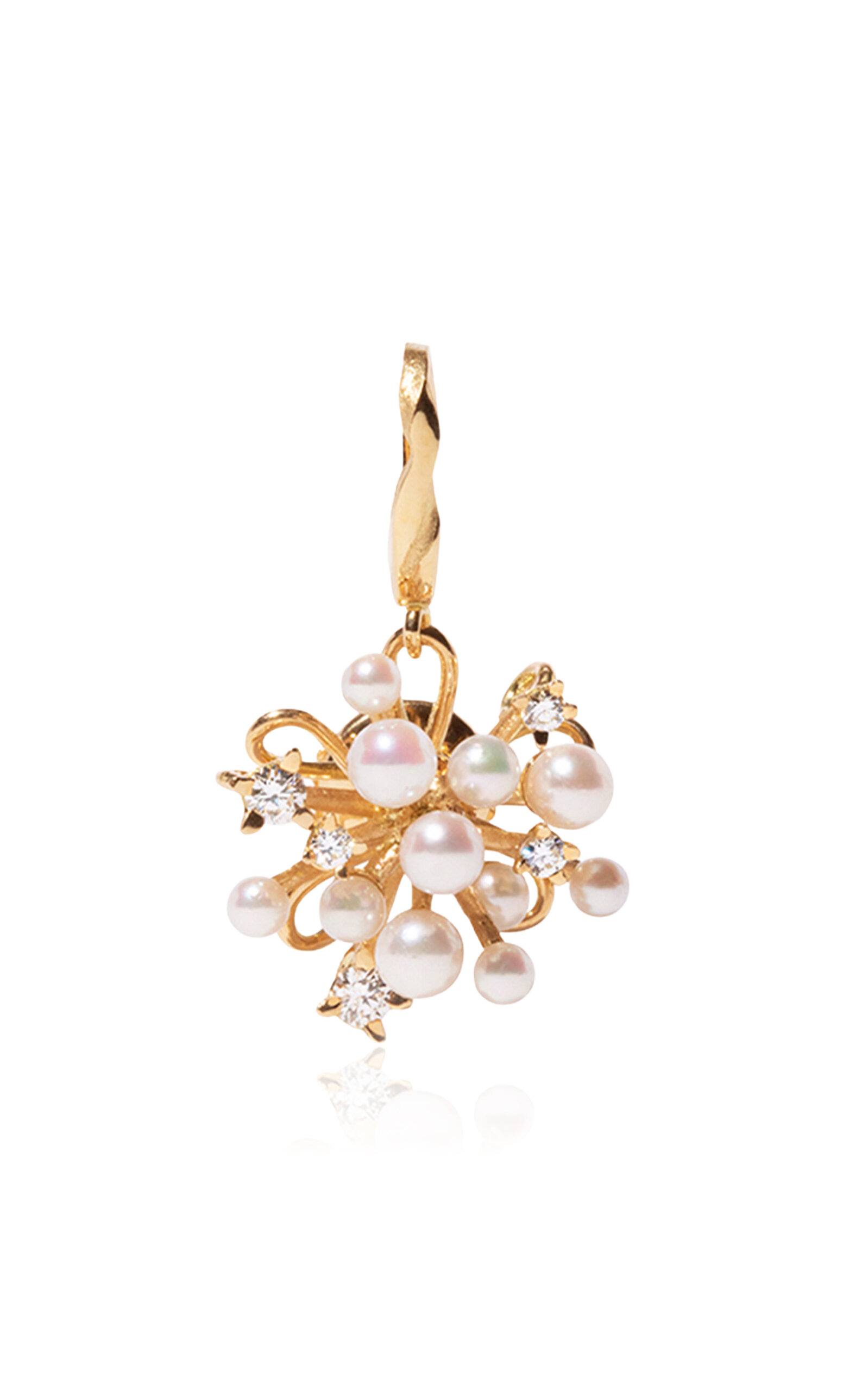 Milamore 18K Yellow Gold HANABI Pearl Charm - Gold - OS - Only At Moda Operandi