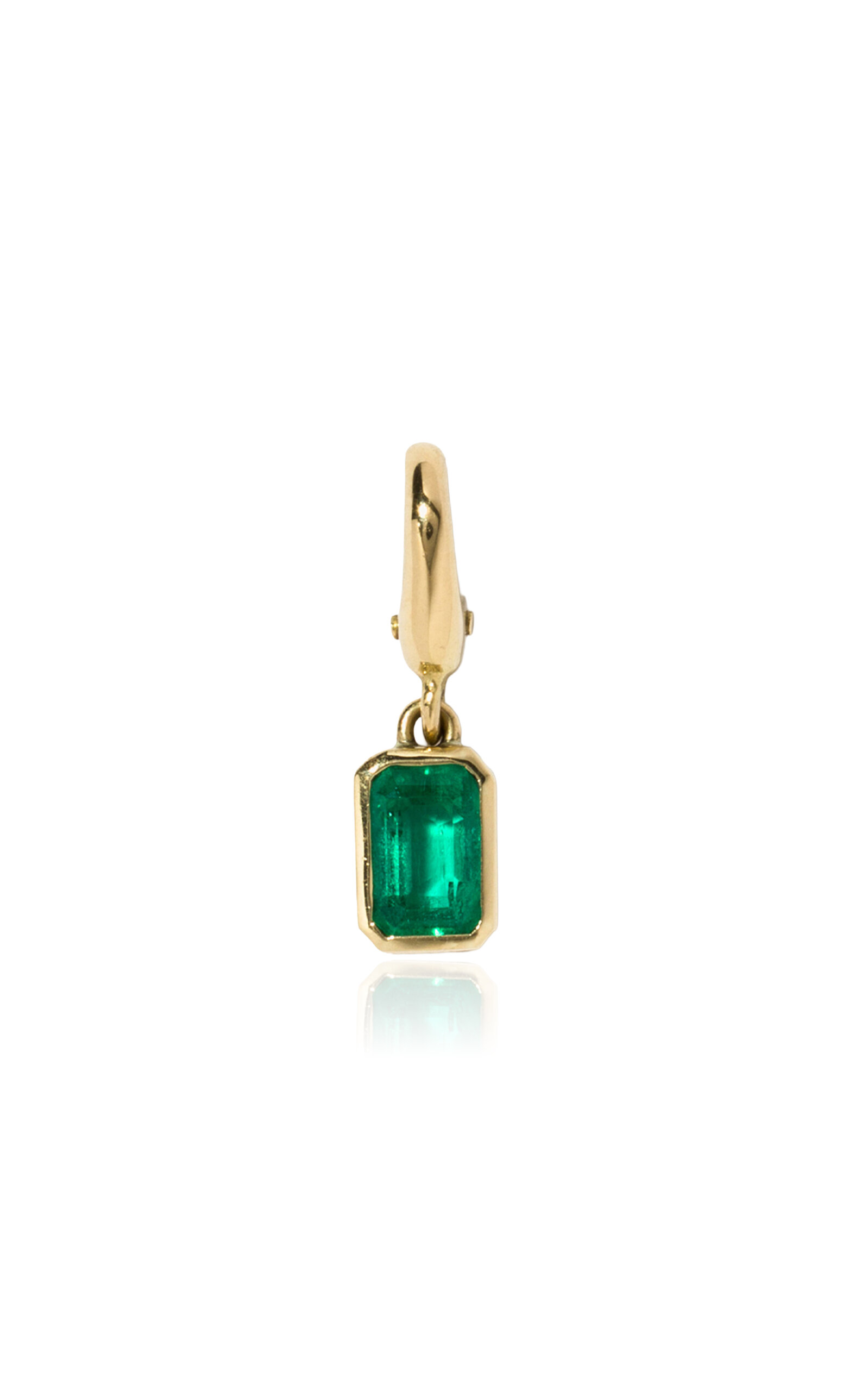 Milamore 18K Yellow Gold Emerald Charm - Gold - OS - Only At Moda Operandi