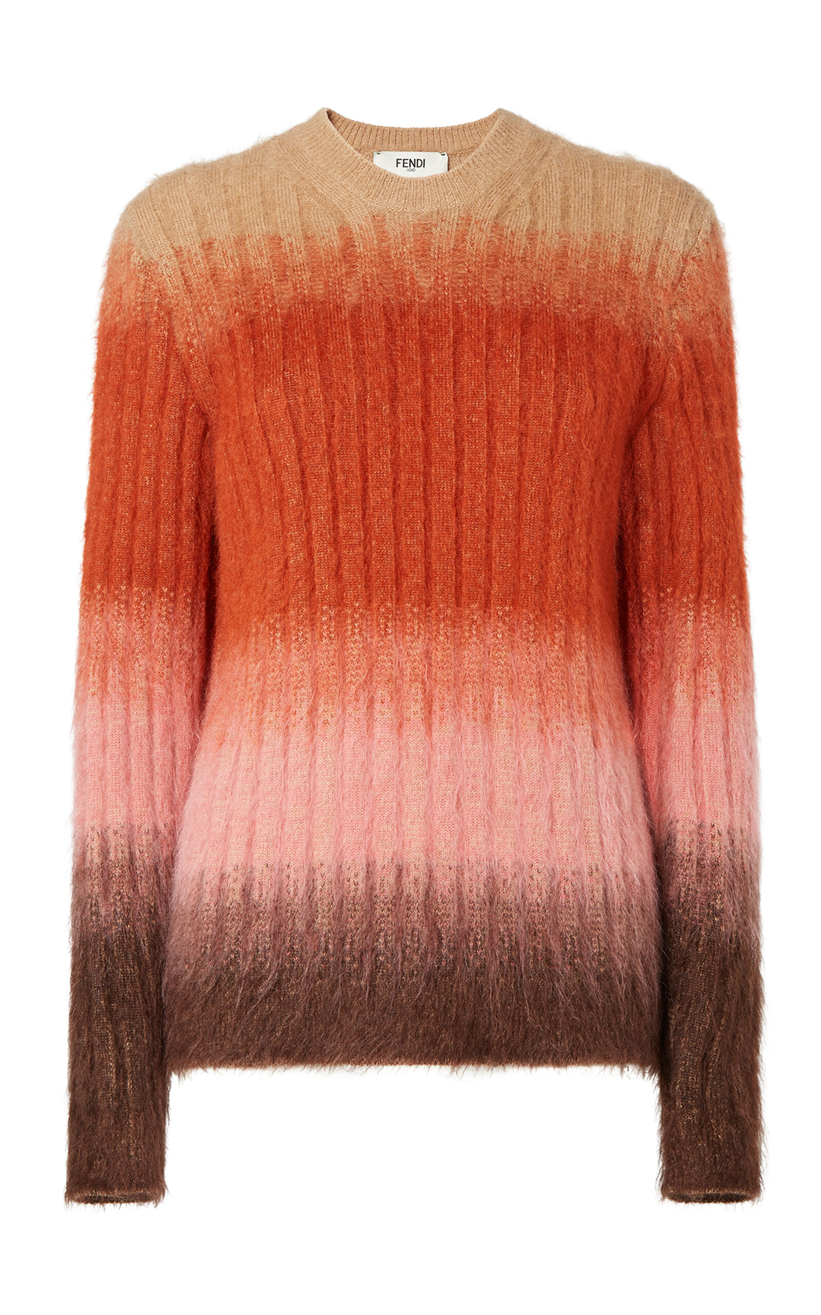 Fendi Gradient Mohair-blend Sweater In Multi