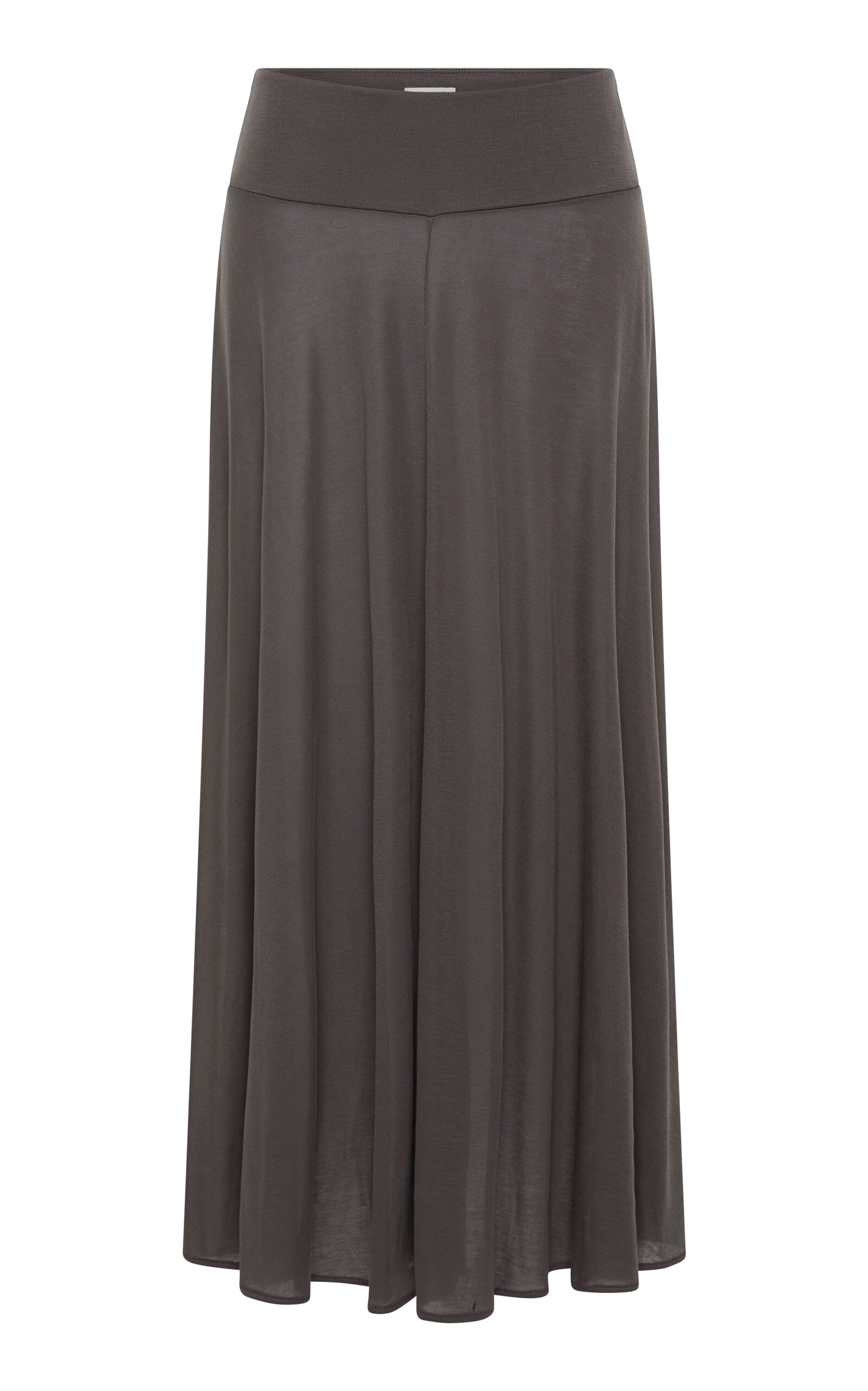 St Agni Low-rise Tencel Jersey Midi Skirt In Gray