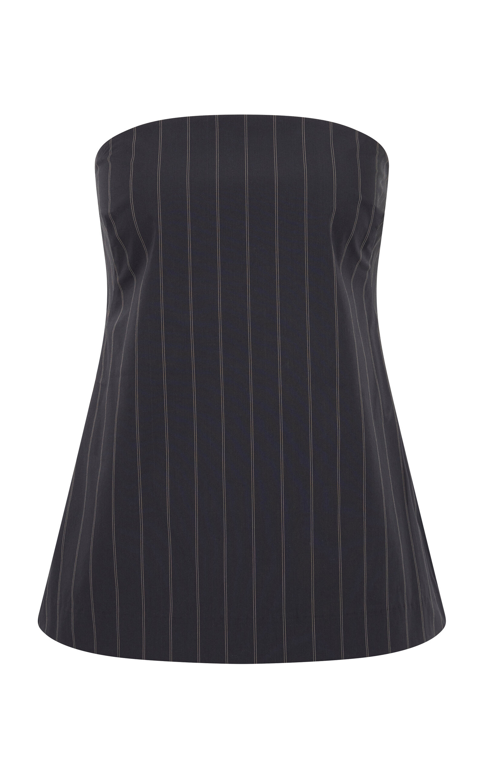 St. Agni Strapless Cotton-Blend Top - Stripe - XXS