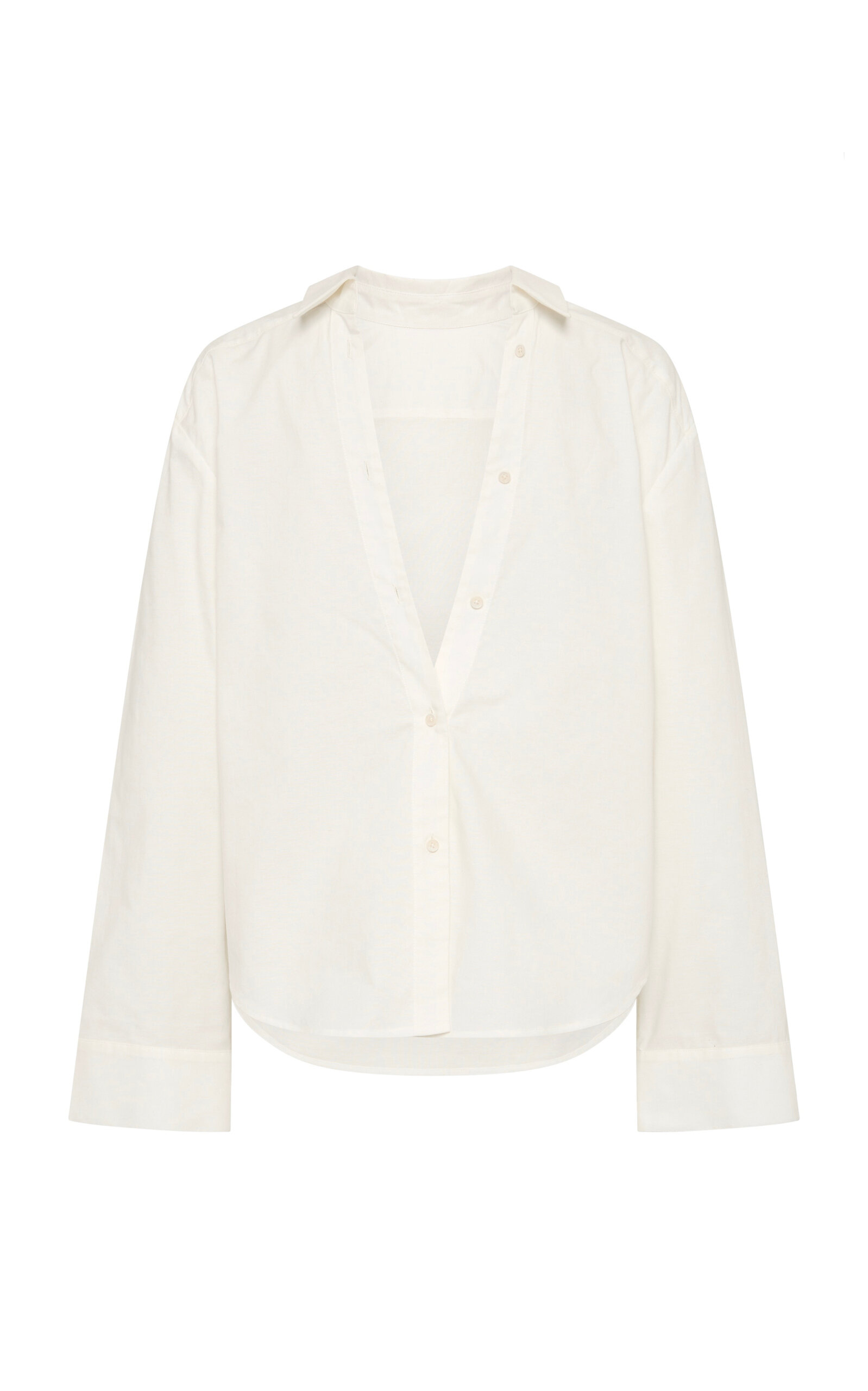 St. Agni Reverse Organic-Cotton Shirt - White - XXS