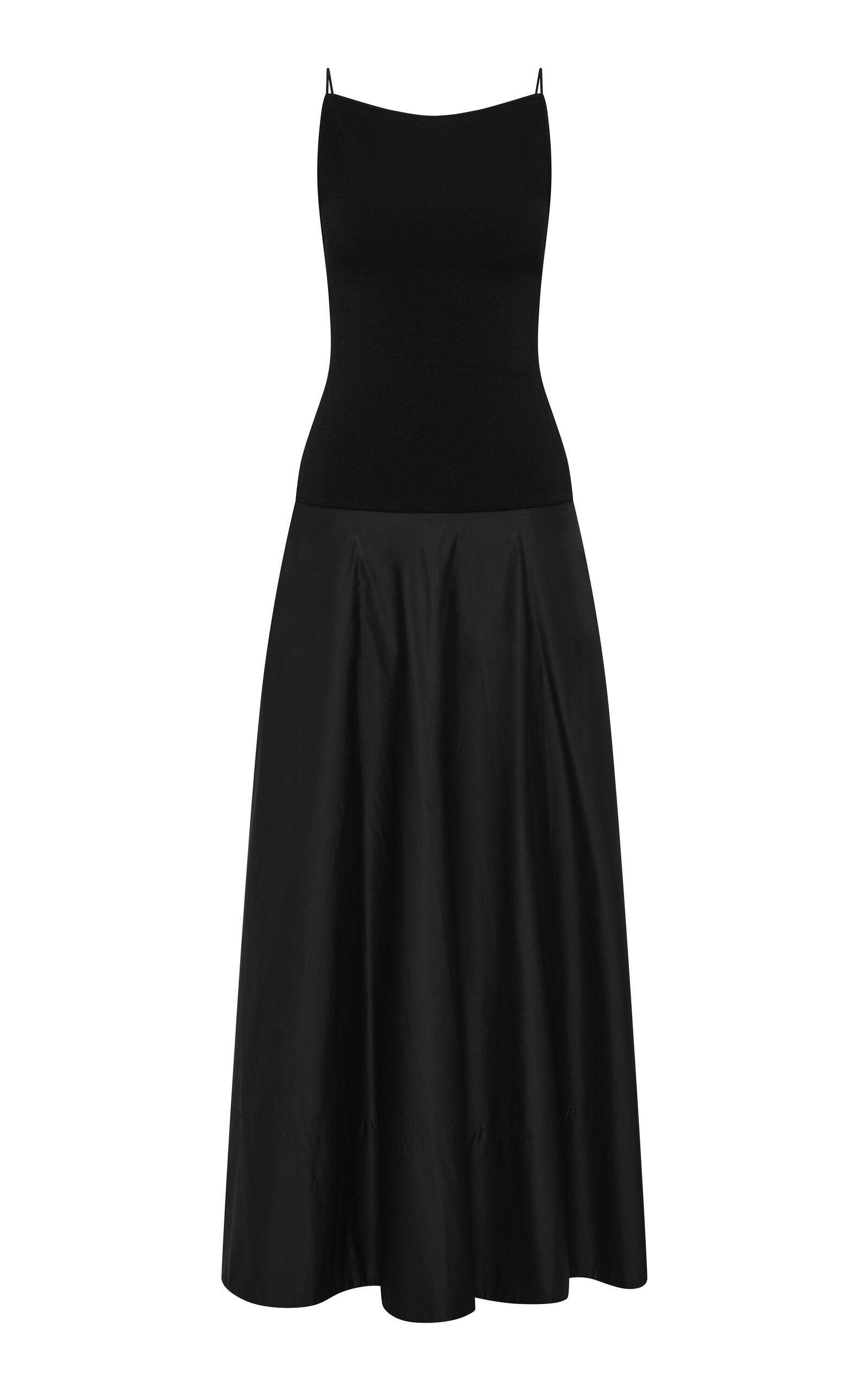 St. Agni Backless Circle-Hem Maxi Dress - Black - Women's Clothing