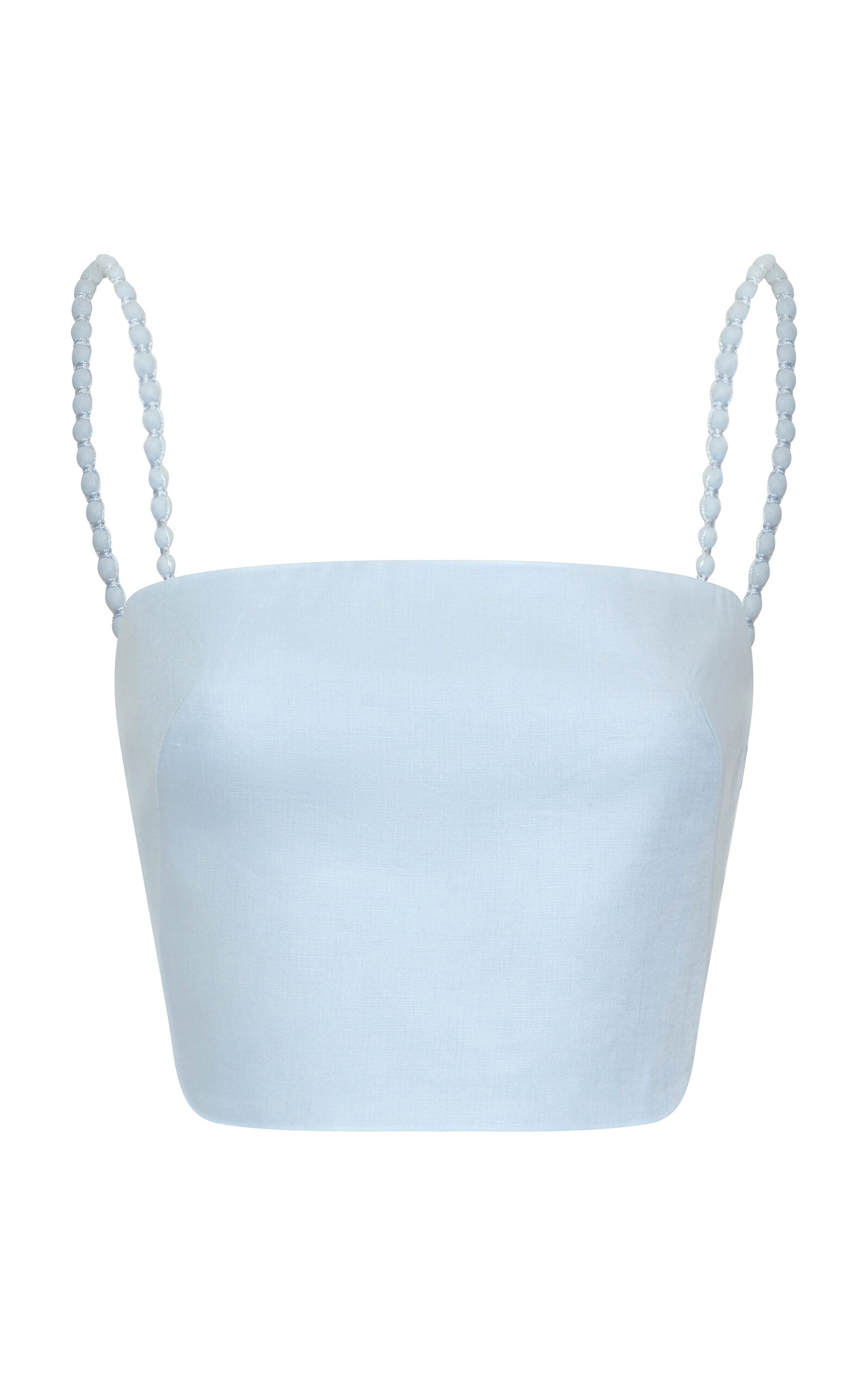 Andres Otalora Entenderemos Linen Cropped Top