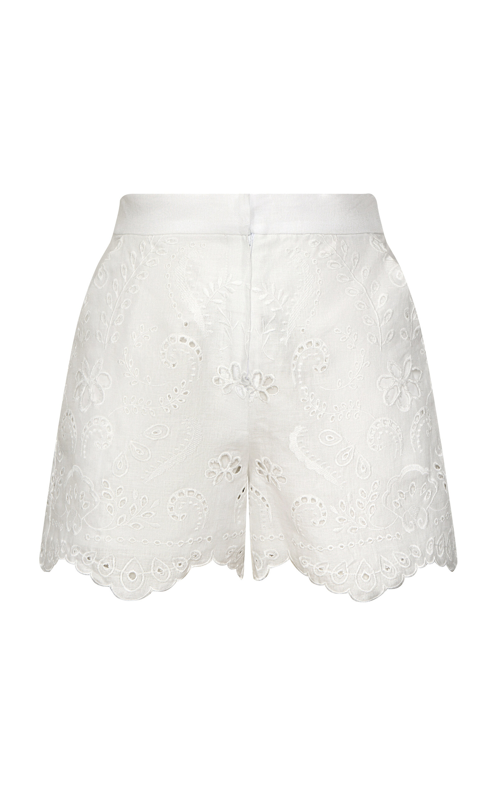 Andres Otalora Liaraa Eyelet Linen Shorts