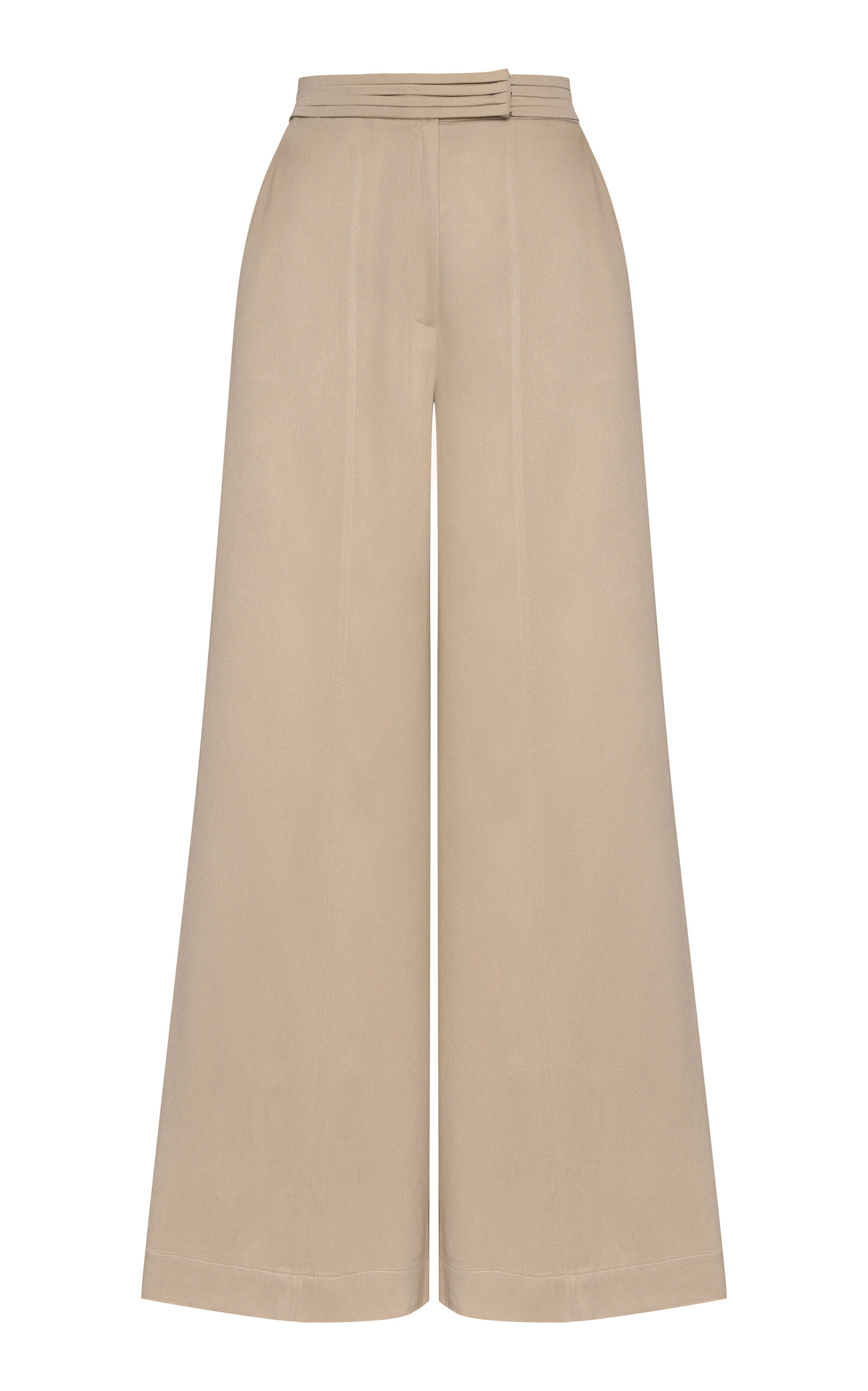 Andres Otalora Tizak Twill Wide-leg Pants In Brown