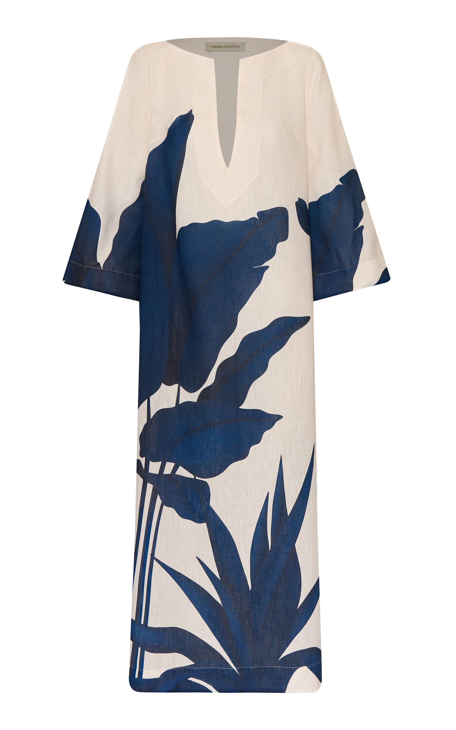 Andres Otalora Que Energia Linen Floral Tunic - Print