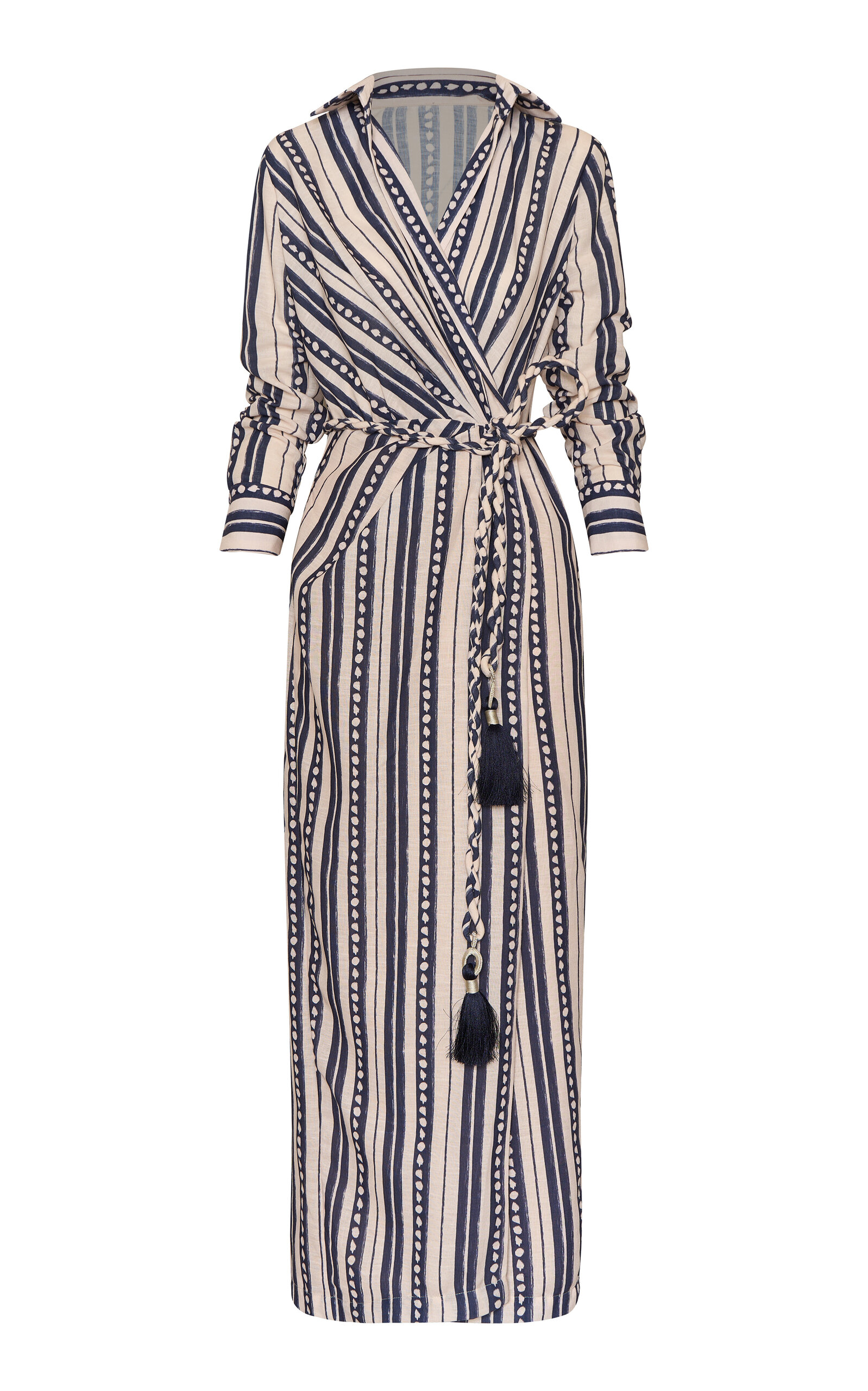 Andres Otalora Puerto Marino Linen Maxi Dress