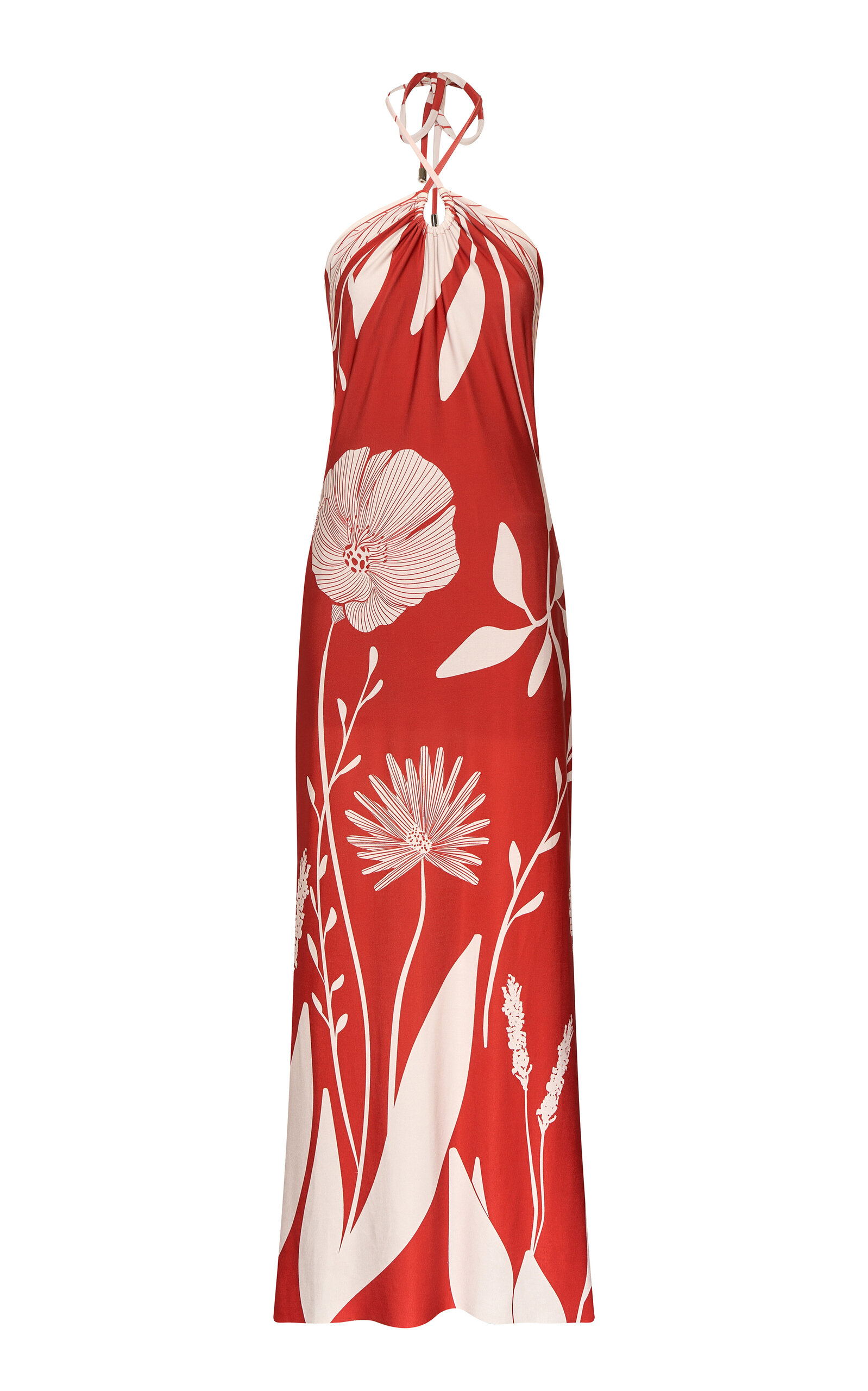 Andres Otalora Entrelazada Floral Jersey Maxi Dress - Print