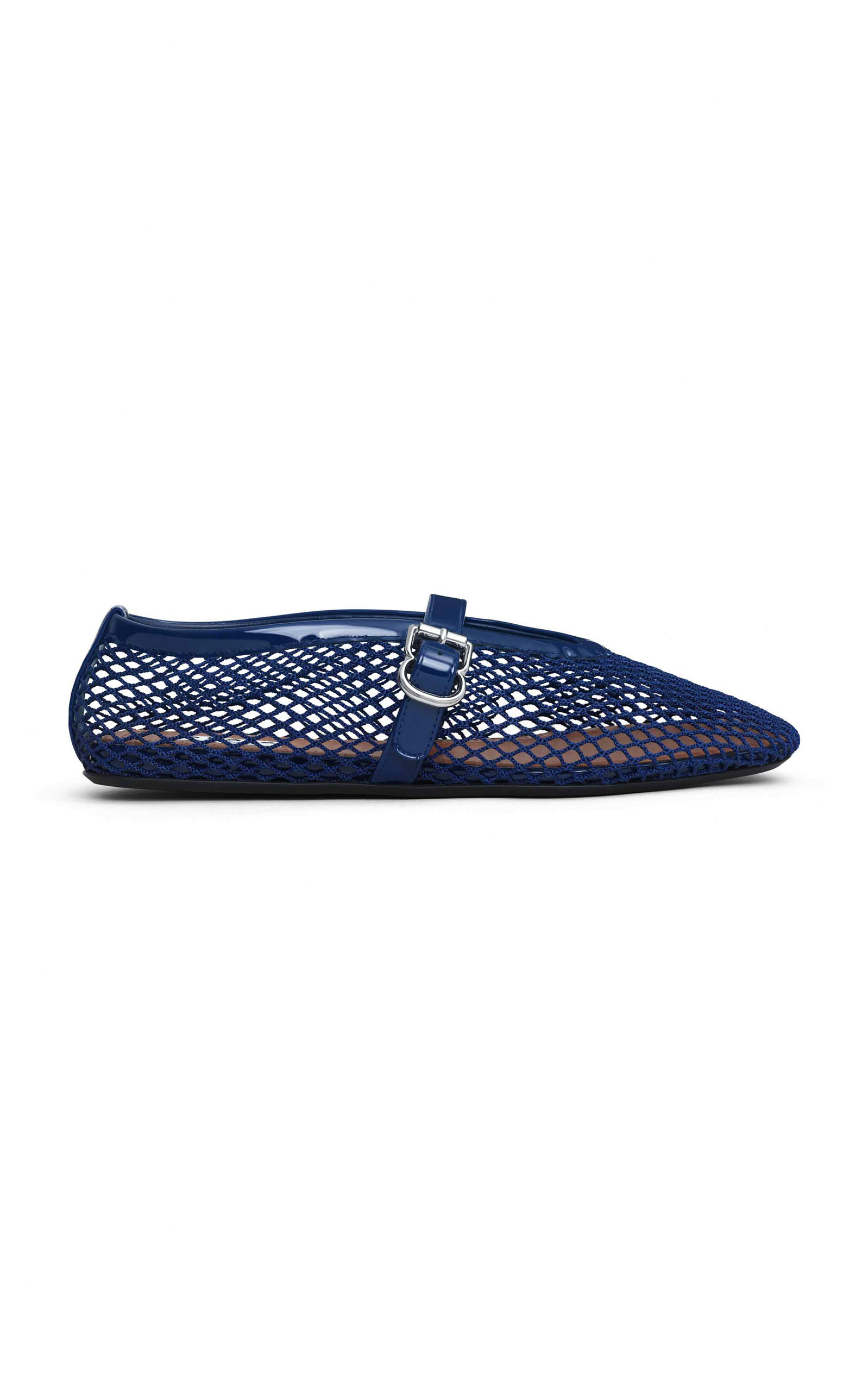 Alaïa Ballerina Flats Featuring Buckle Detail In Blue