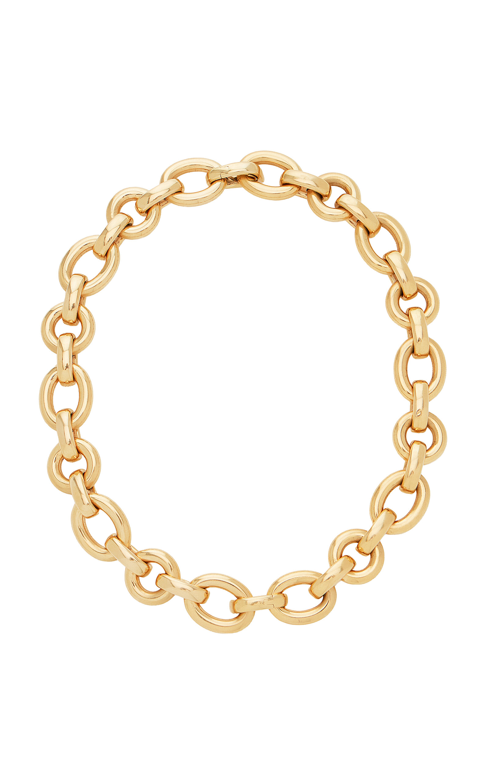 Stephen Russell Vintage 18K Yellow Gold Link Necklace And Bracelet - Yellow - OS