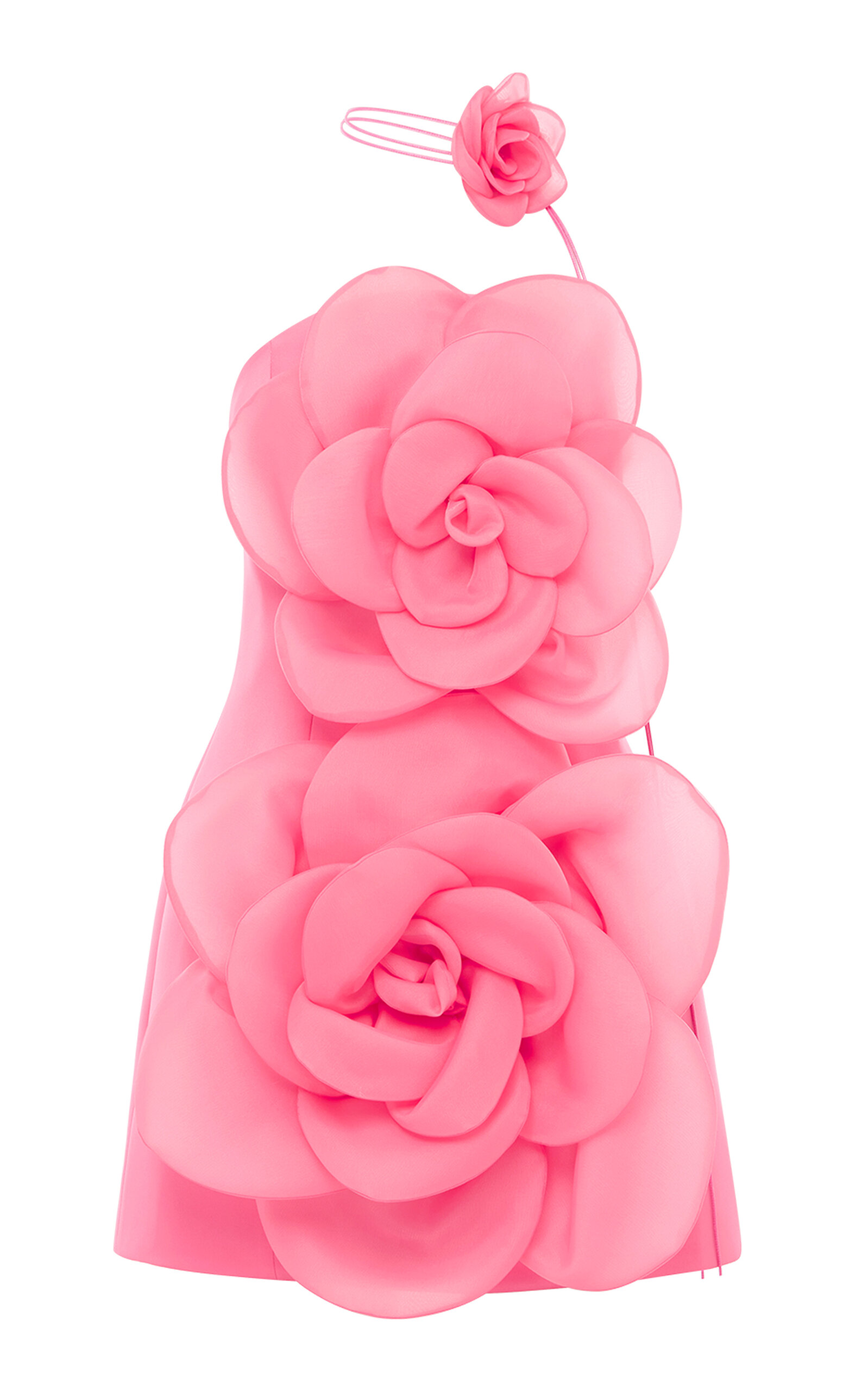 Leo Lin Floret Strapless Mini Dress