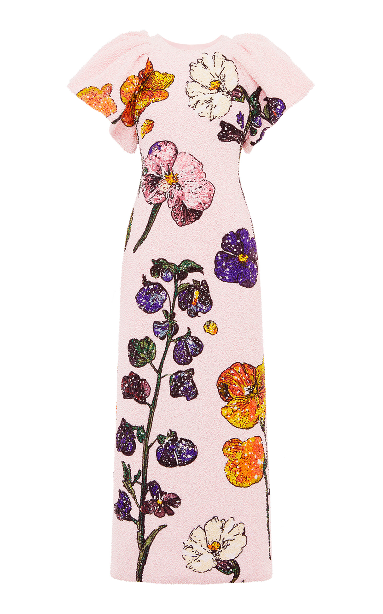 Leo Lin Lucinda Beaded Maxi Dress In Pink