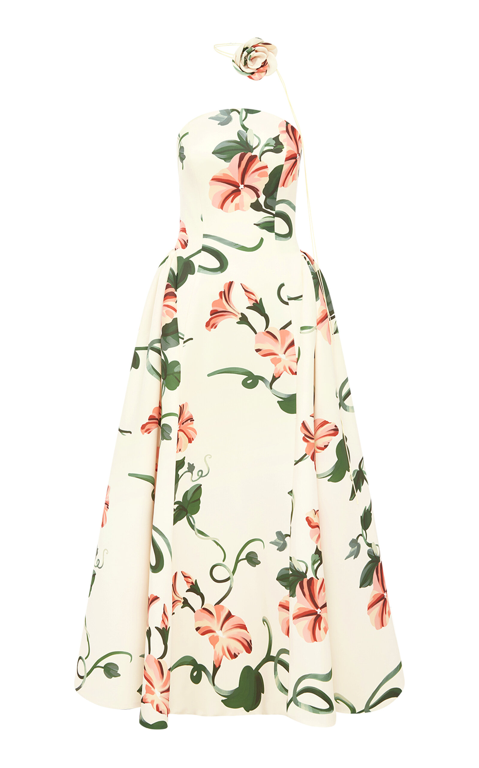 Leo Lin Violet Printed Maxi Dress In White