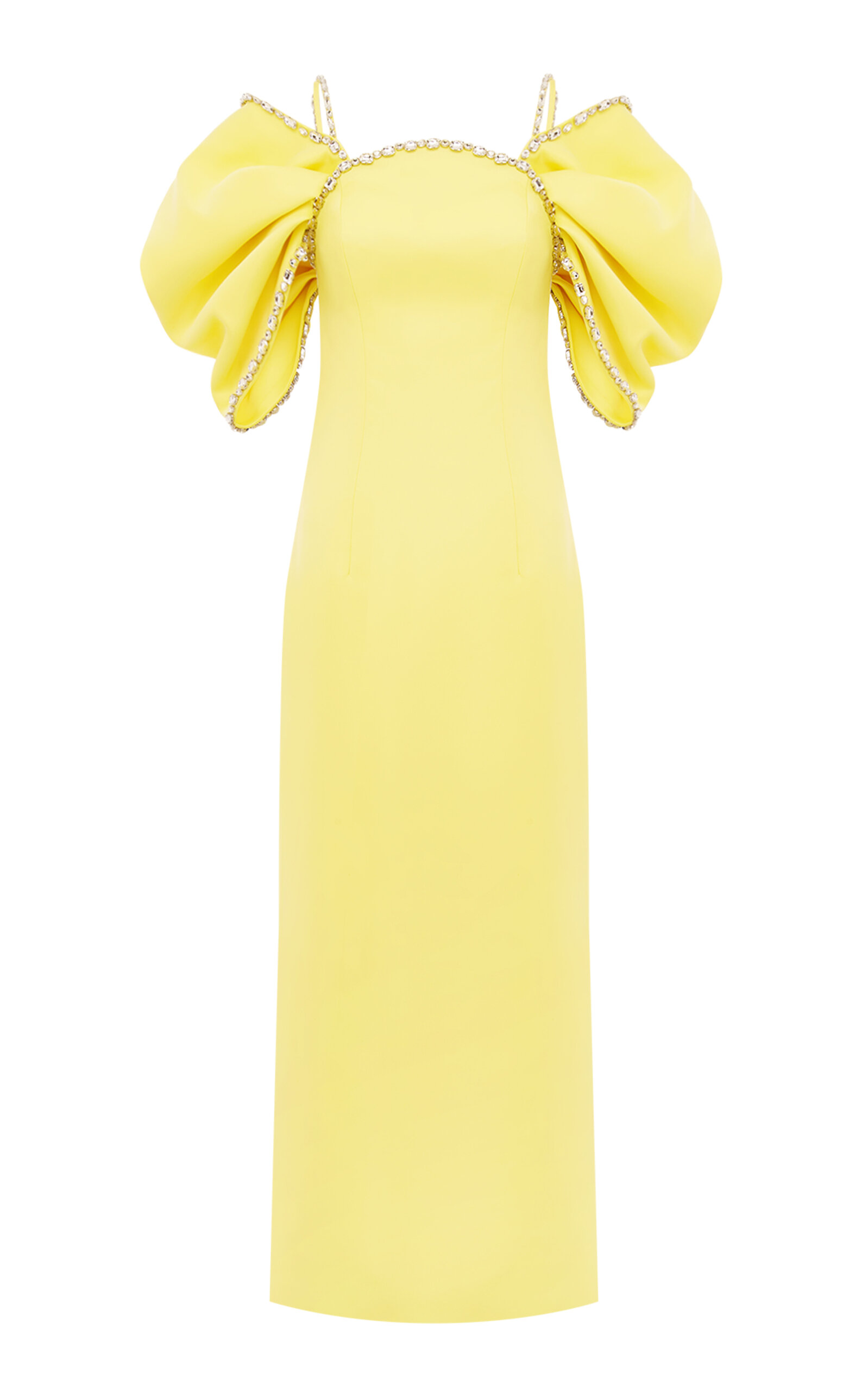 Leo Lin Arabella Embellished Maxi Dress In Yellow