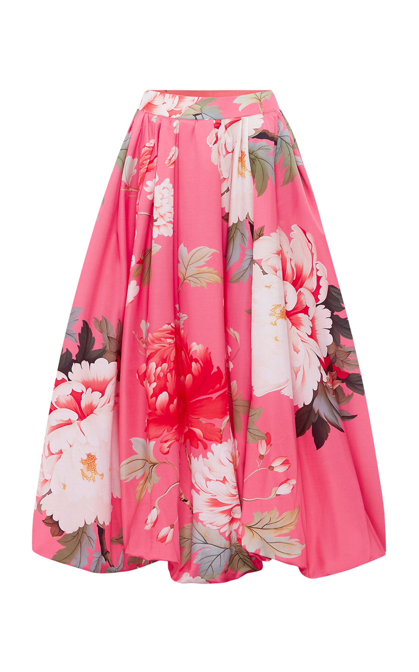 Leo Lin Victoria Printed Maxi Skirt In Pink