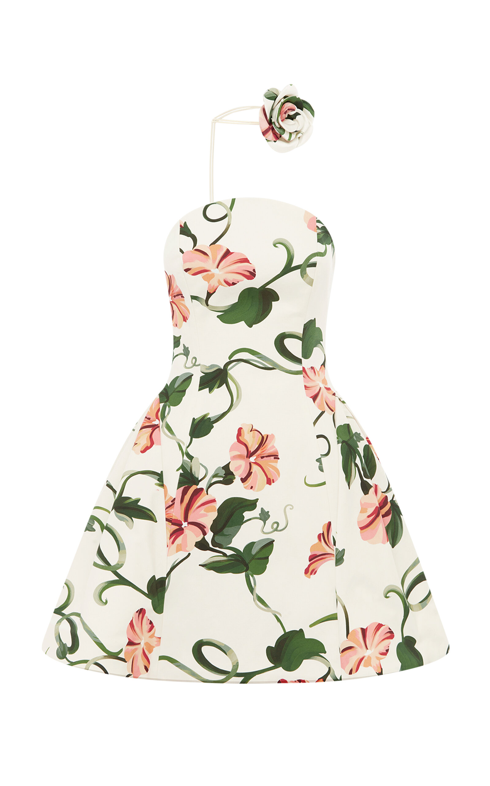 Leo Lin Reese Printed Mini Dress In White