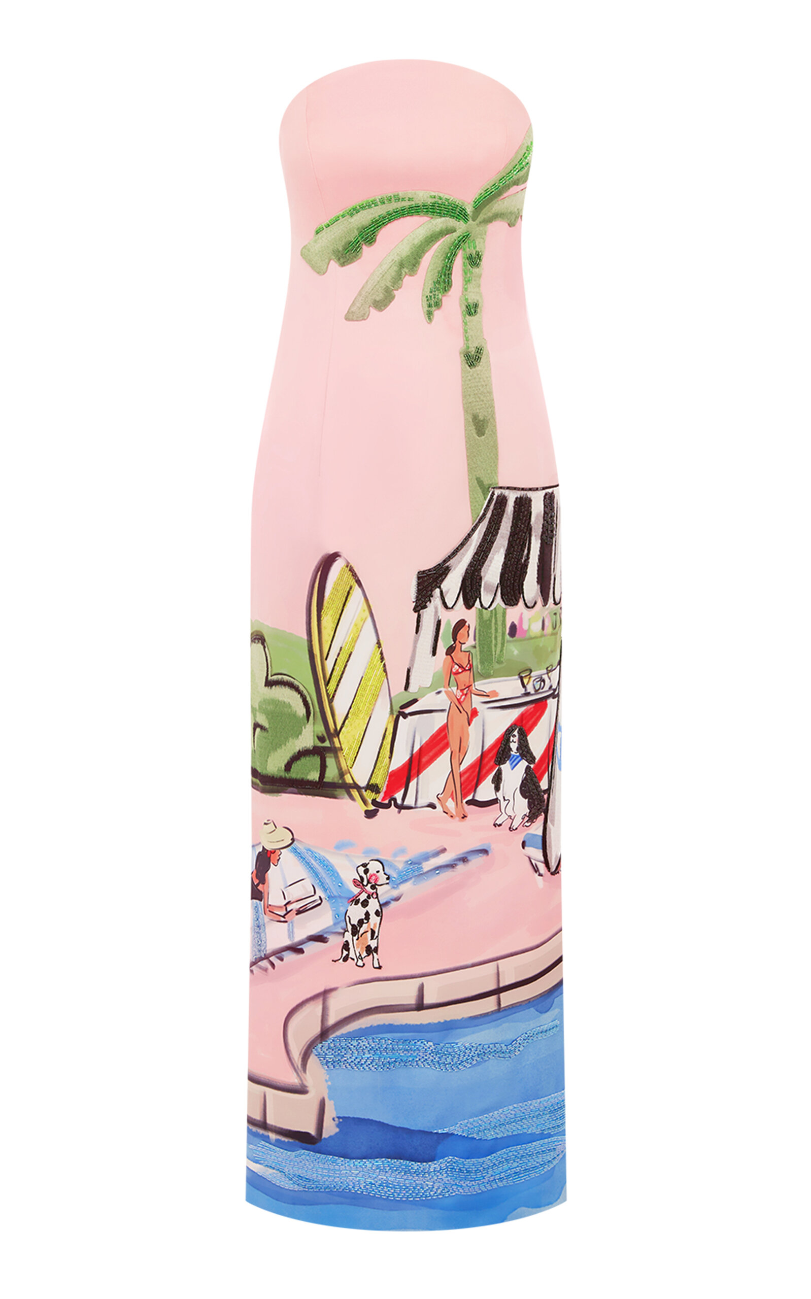 Leo Lin Ava Printed Maxi Dress In Pink