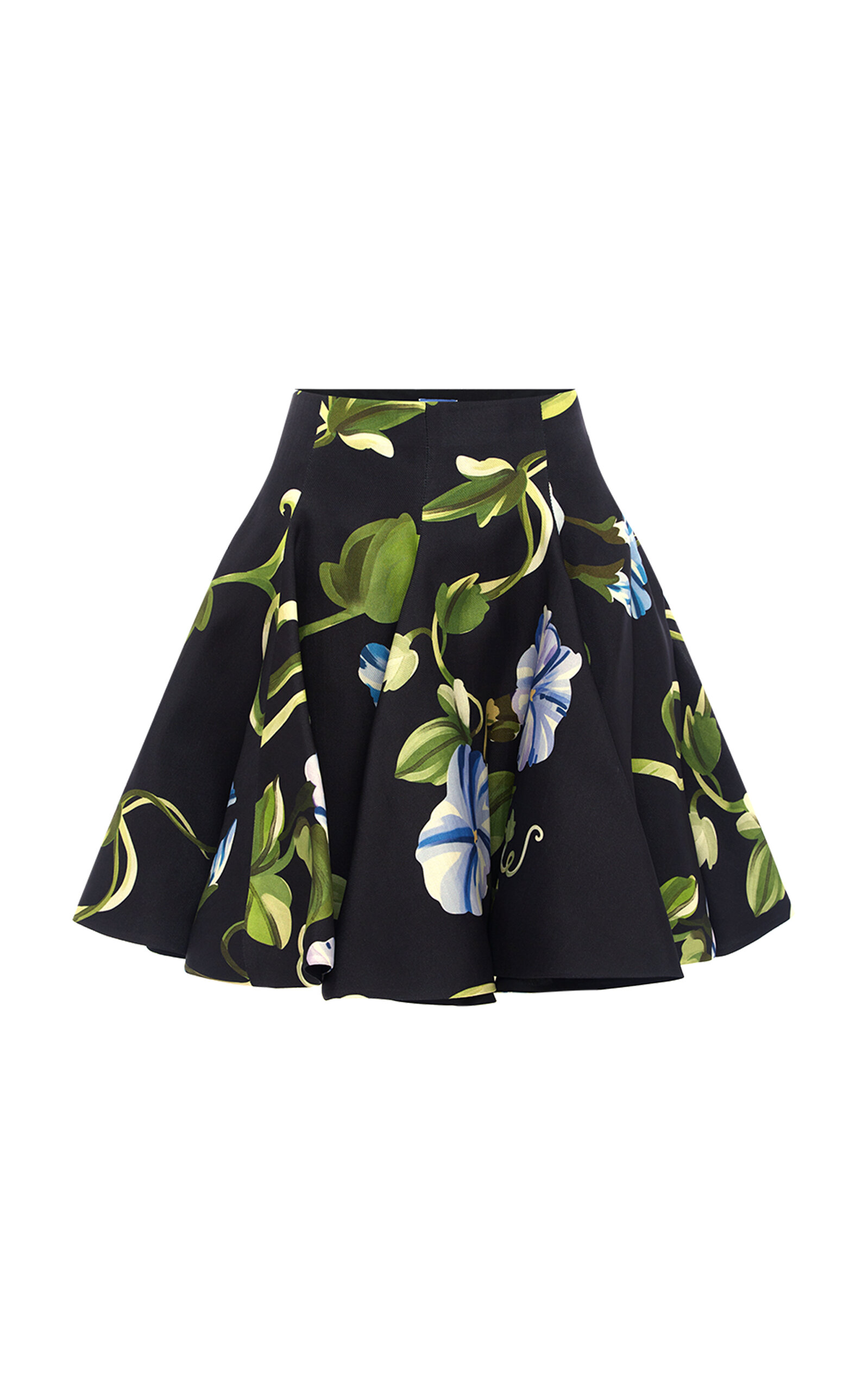 Leo Lin Kaity Printed Mini Skirt - Black