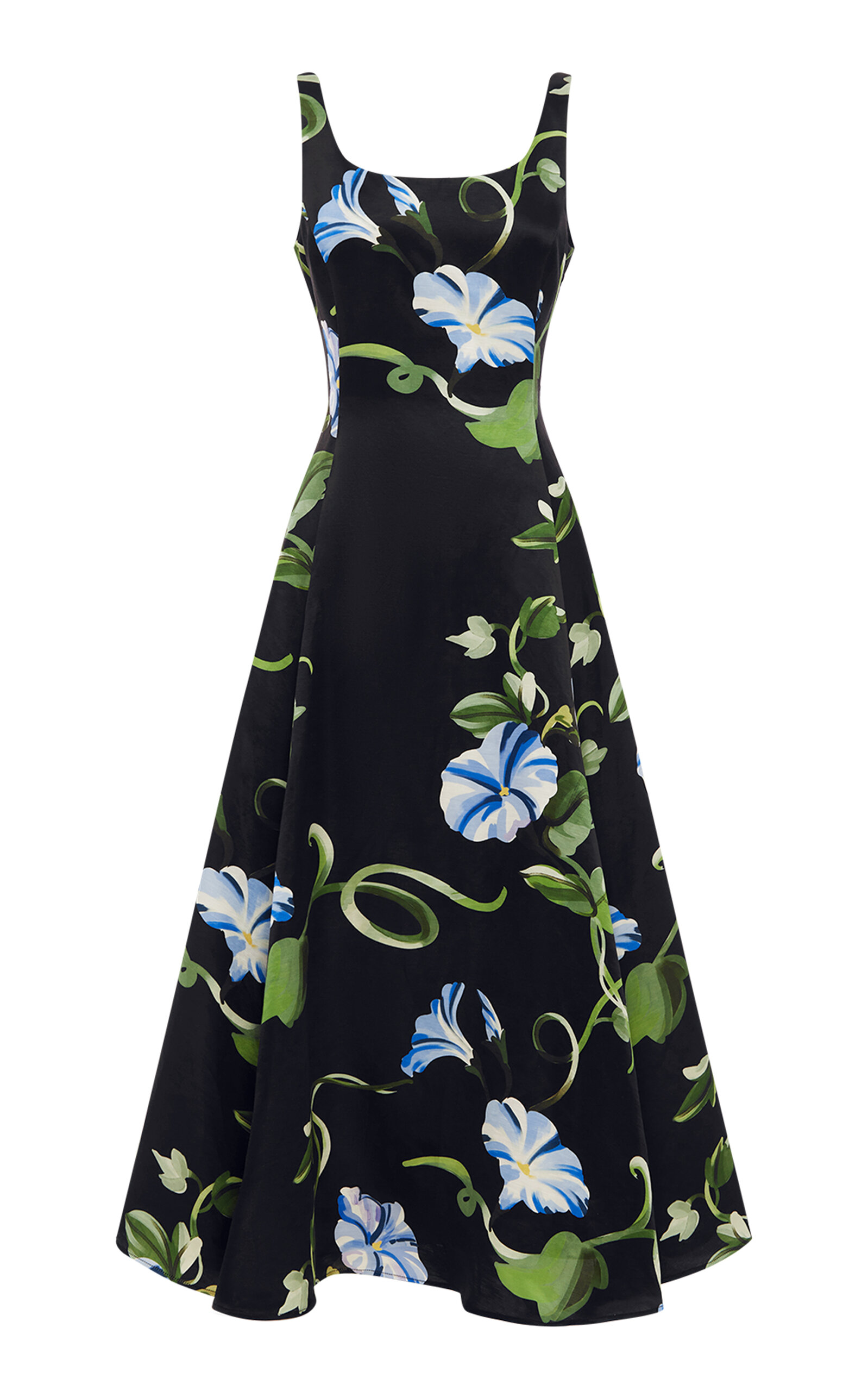Leo Lin Serafina Appliquéd Maxi Dress In Black