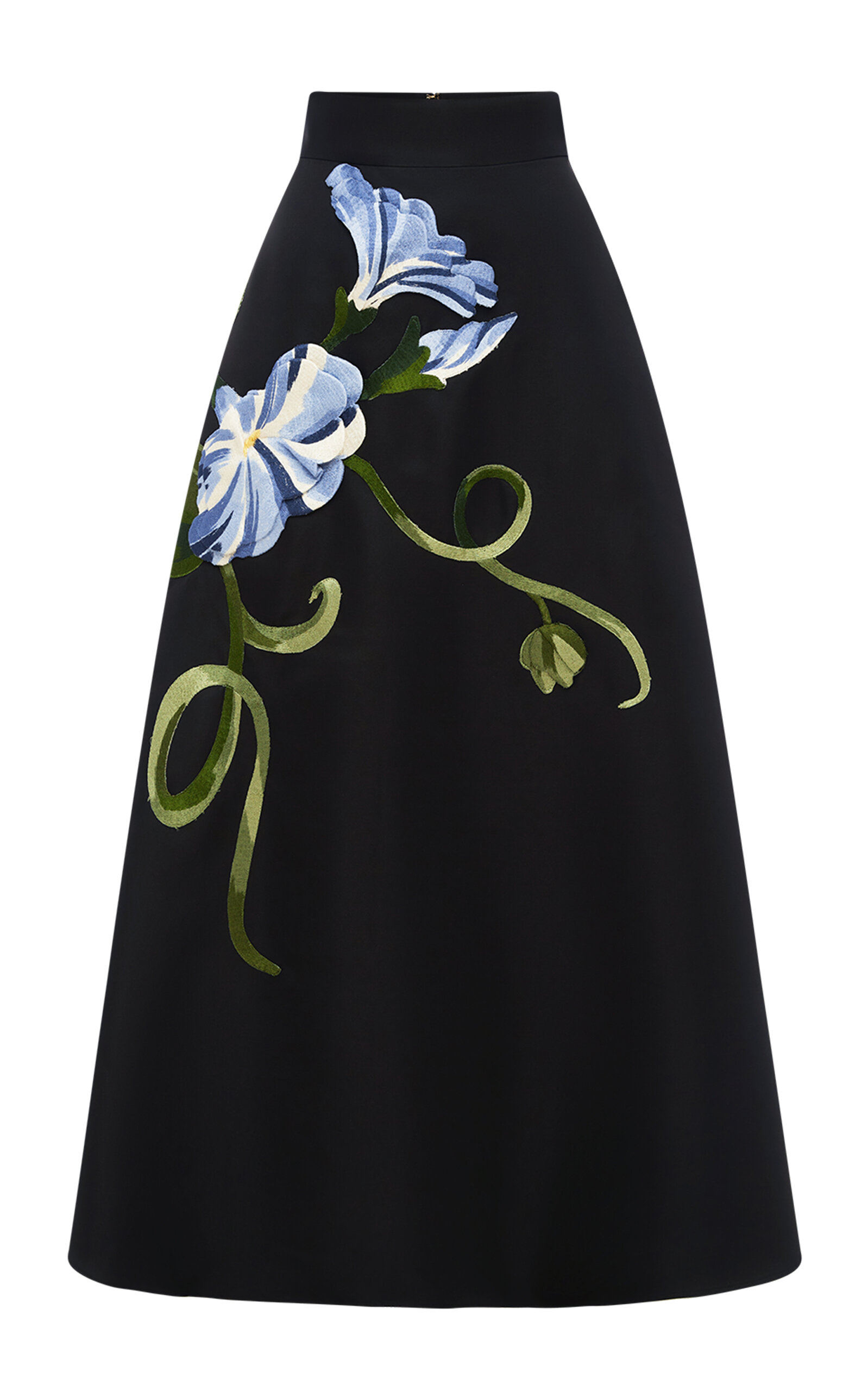 Leo Lin Rafaela Printed Maxi Skirt - Black