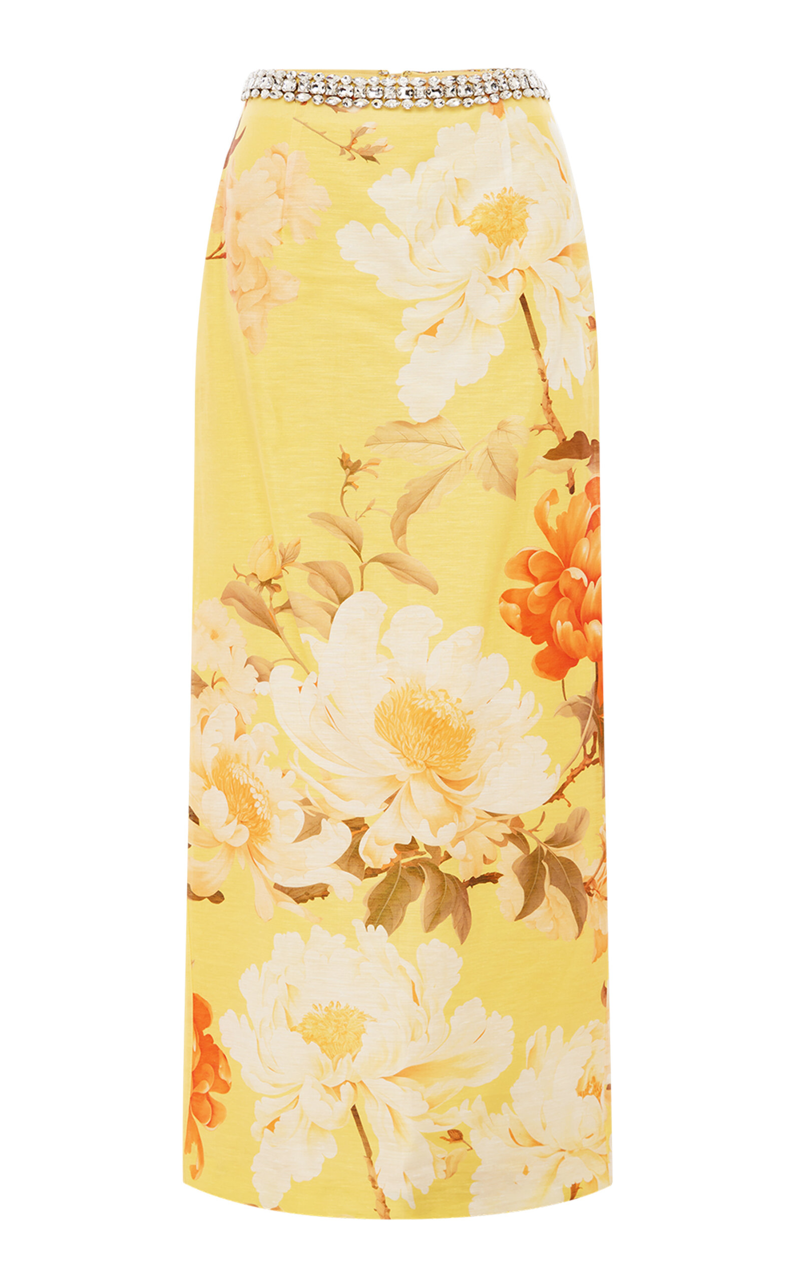 Leo Lin Kyra Embellished Floral Maxi Skirt