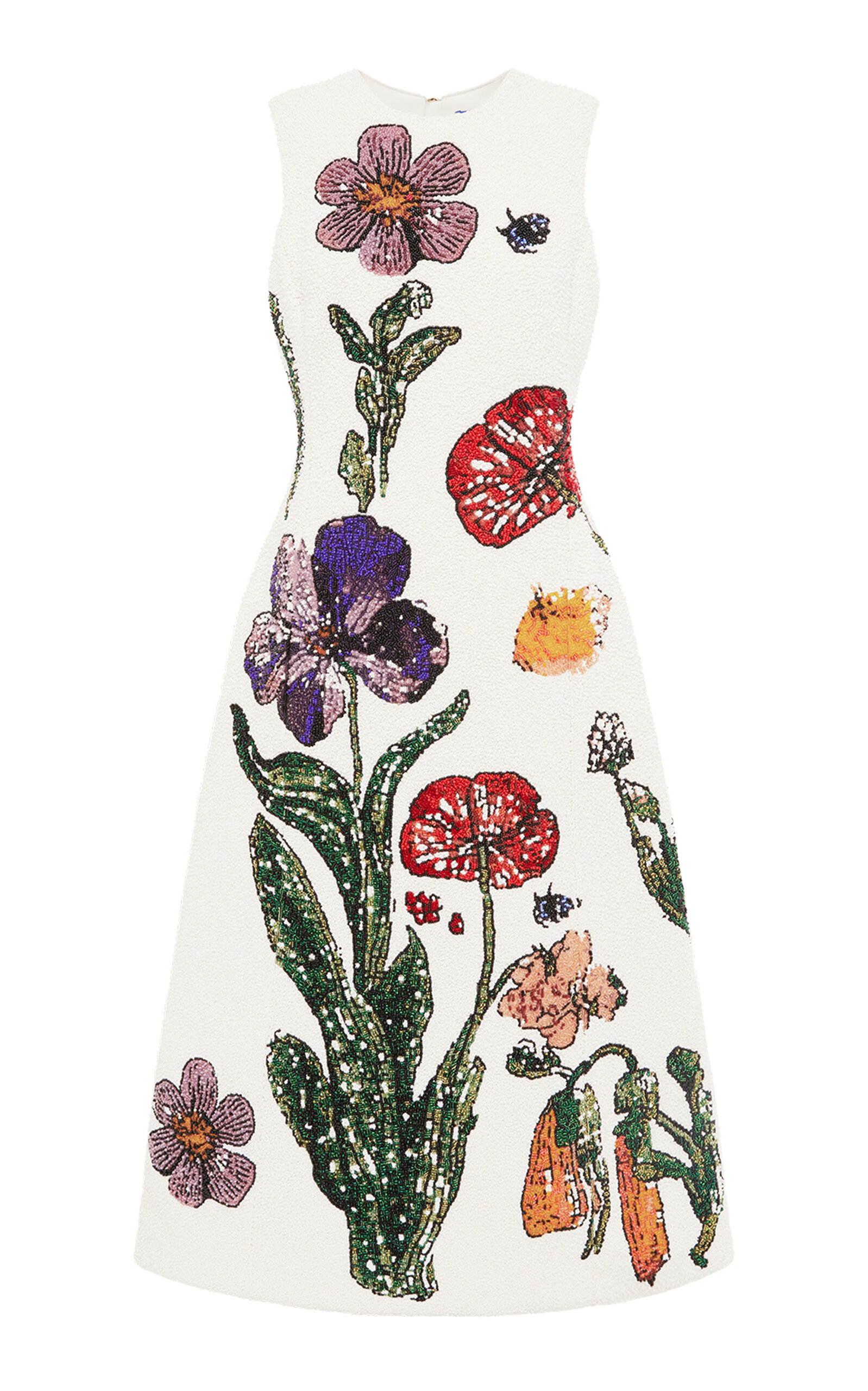Leo Lin Cleo Beaded Midi Dress In Multi